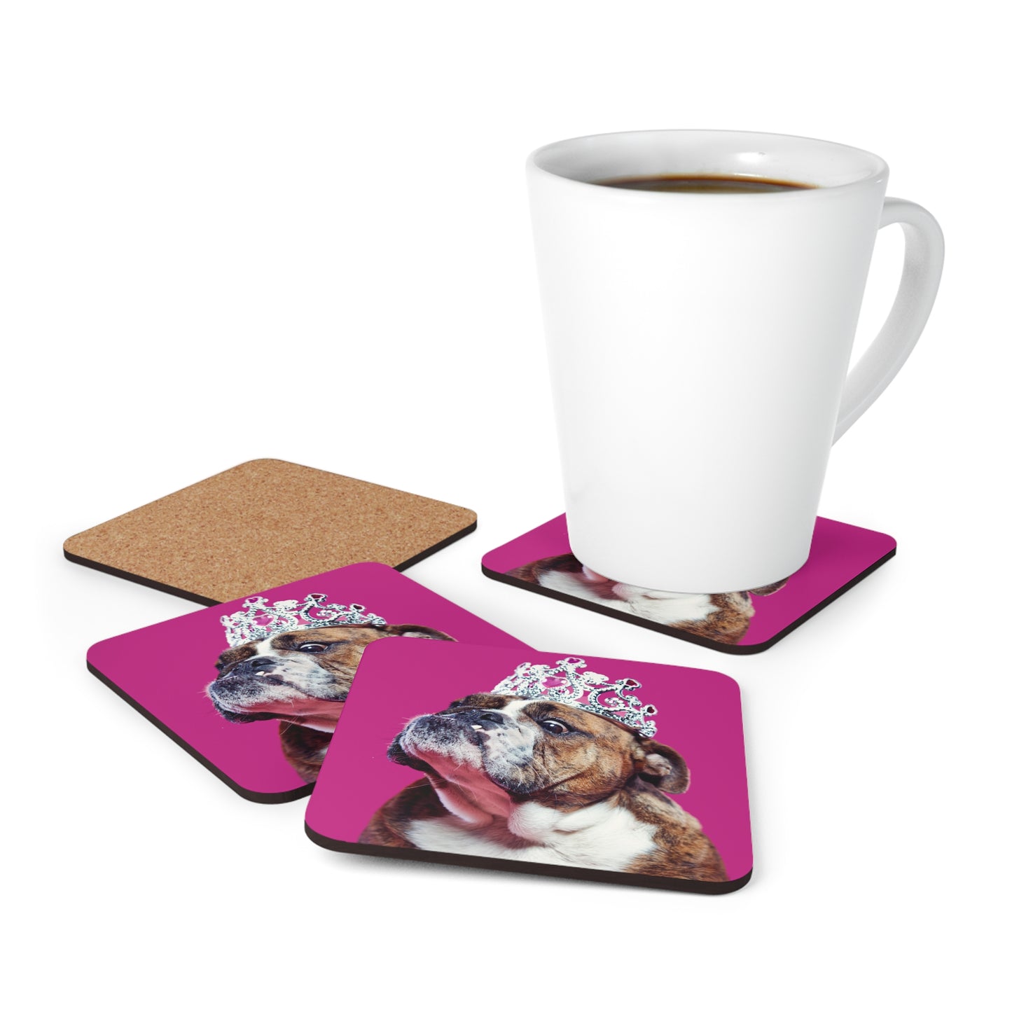 Princess Bulldog Coaster Set