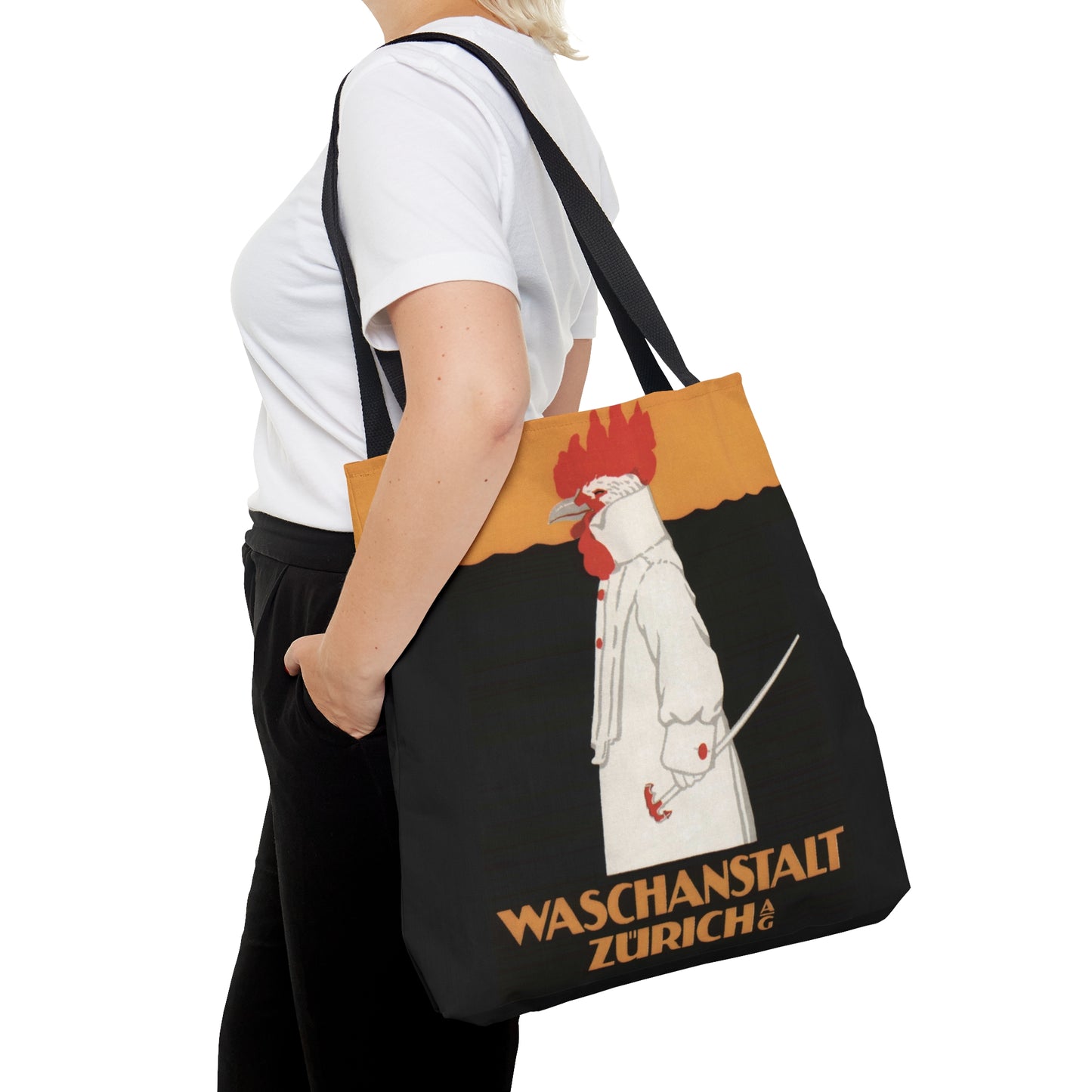 Rooster Vintage Poster Canvas Tote Bag