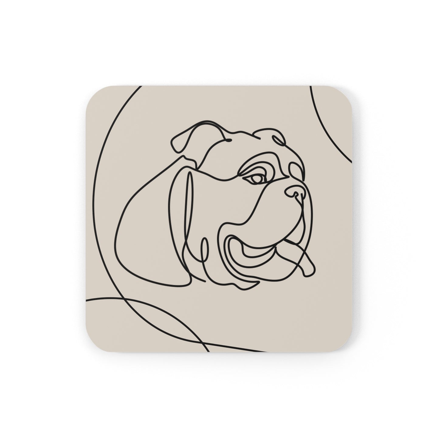 Bulldog Aesthetic Coaster Set