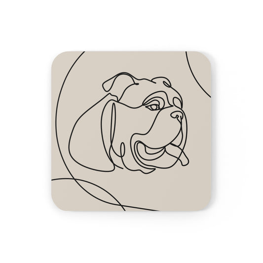 Bulldog Aesthetic Coaster Set