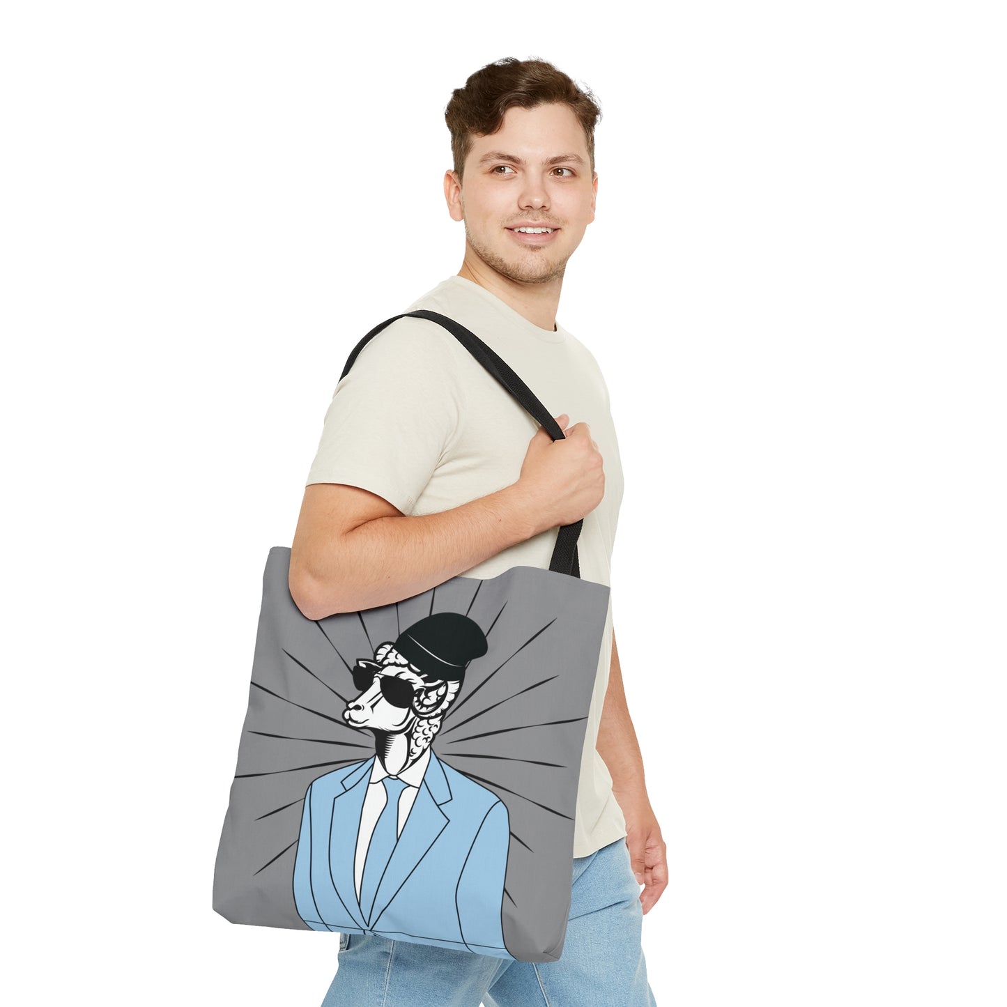 Hipster Ram Canvas Tote Bag