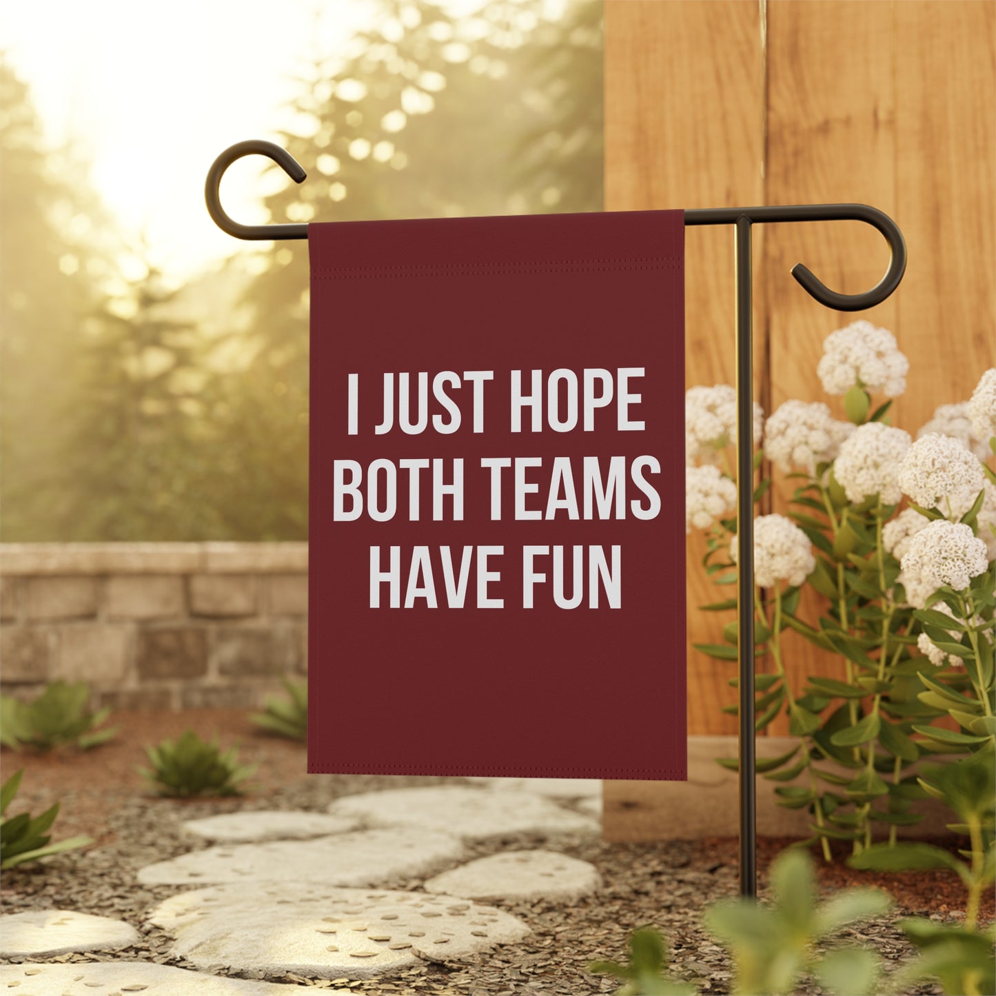 Garnet Both Teams Garden & House Banner