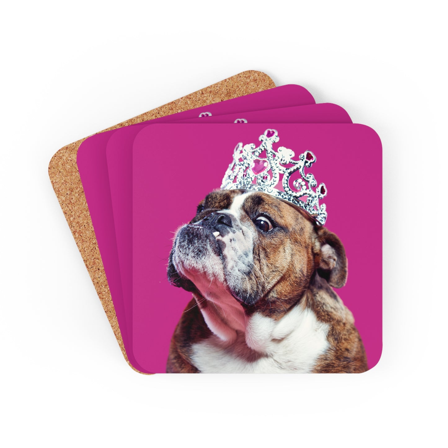 Princess Bulldog Coaster Set