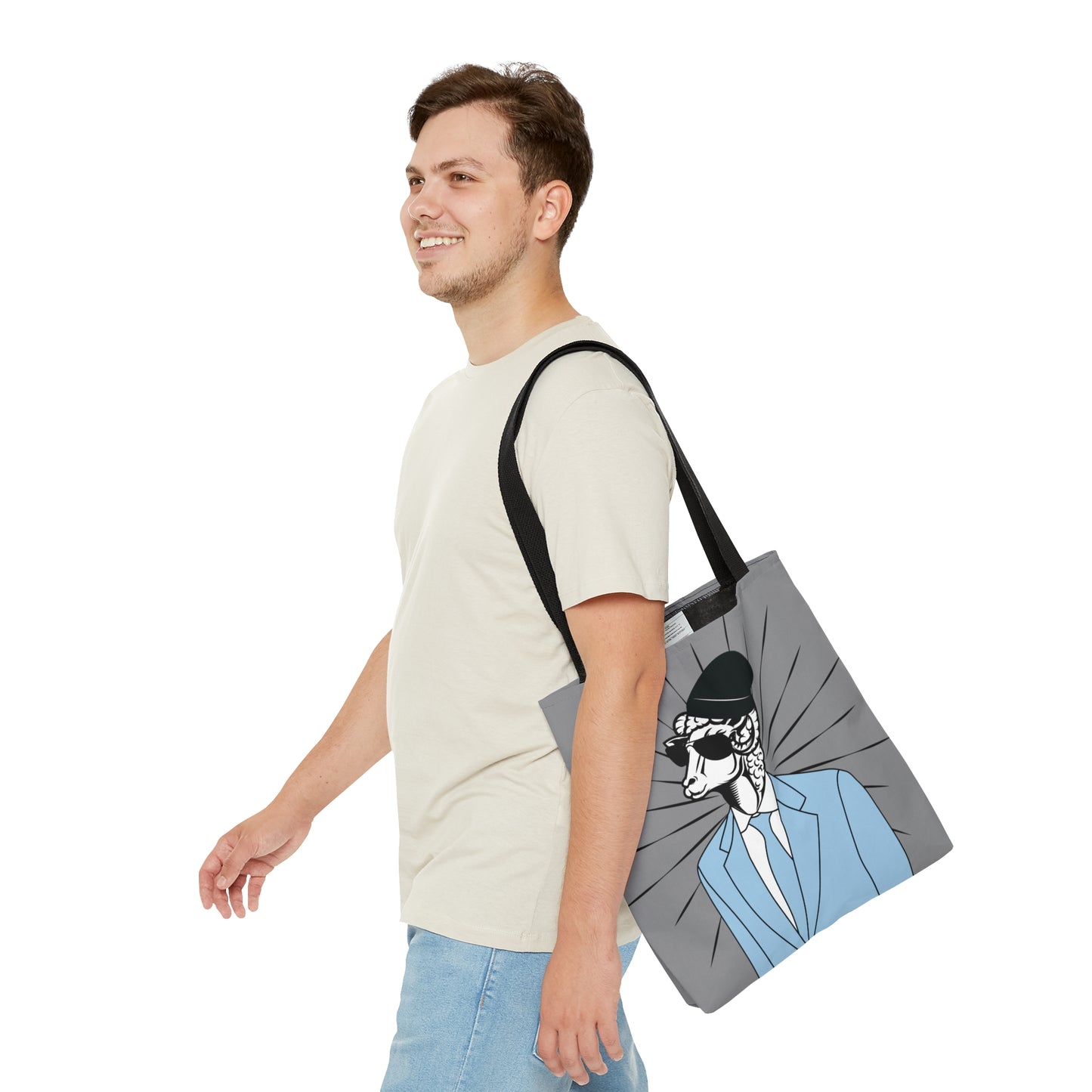 Hipster Ram Canvas Tote Bag