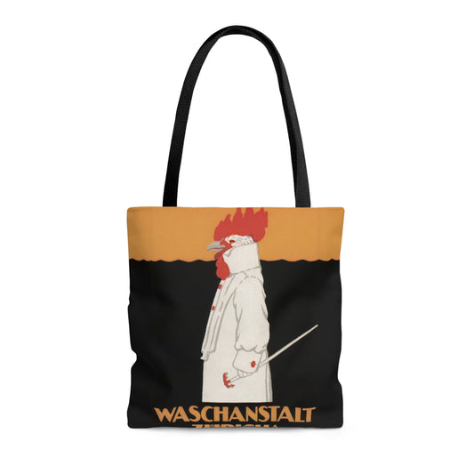 Rooster Vintage Poster Canvas Tote Bag