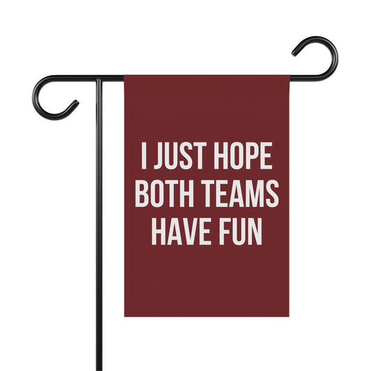 Garnet Both Teams Garden & House Banner