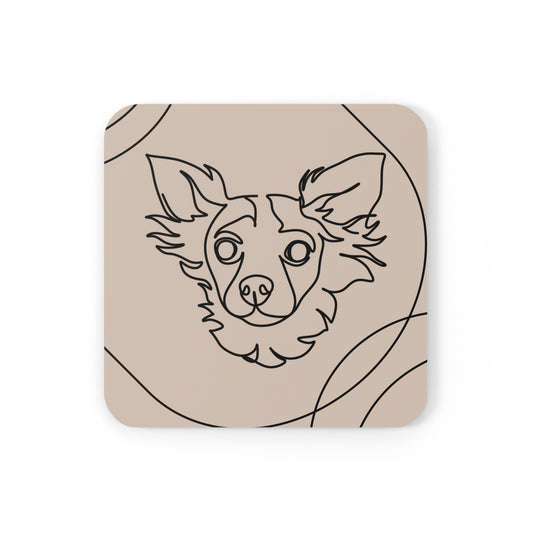 Chihuahua Aesthetic Coaster Set