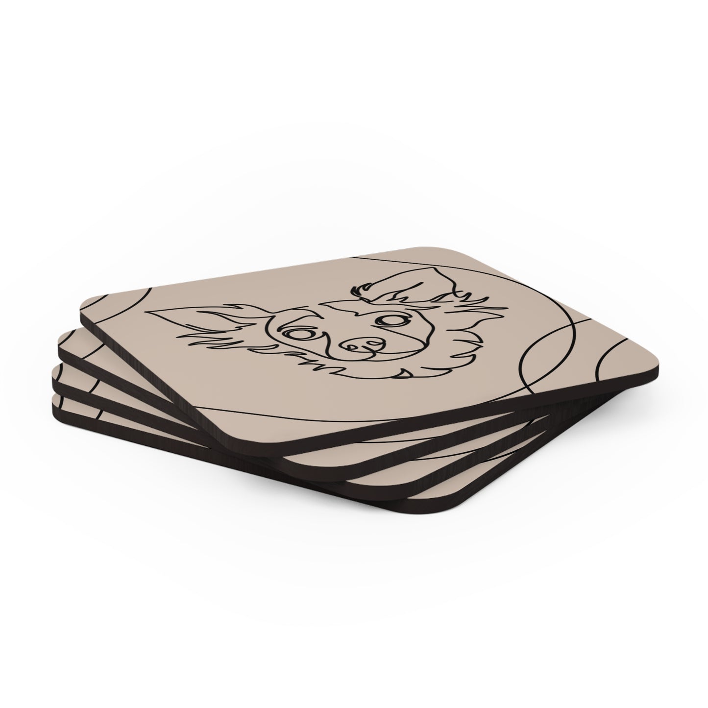 Chihuahua Aesthetic Coaster Set