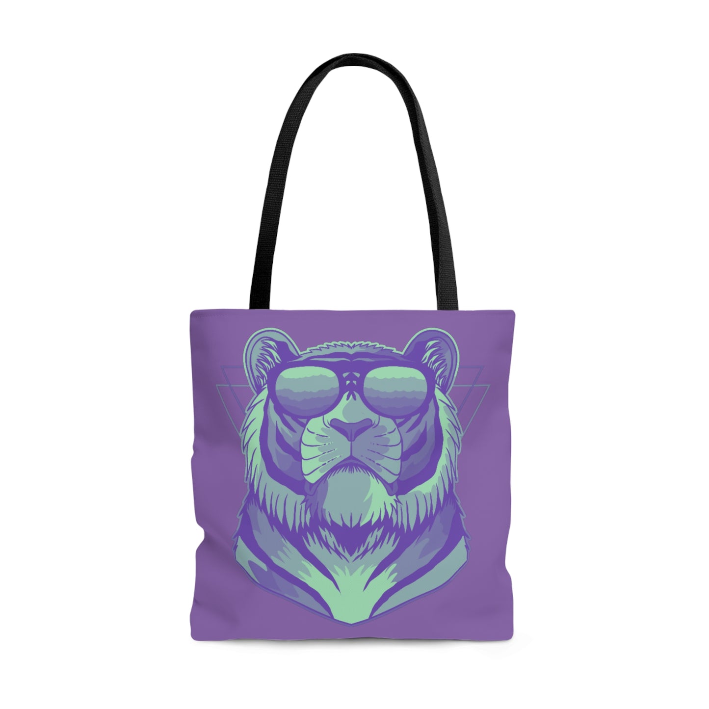 Lavender Mint Tiger Sunnies Canvas Tote Bag