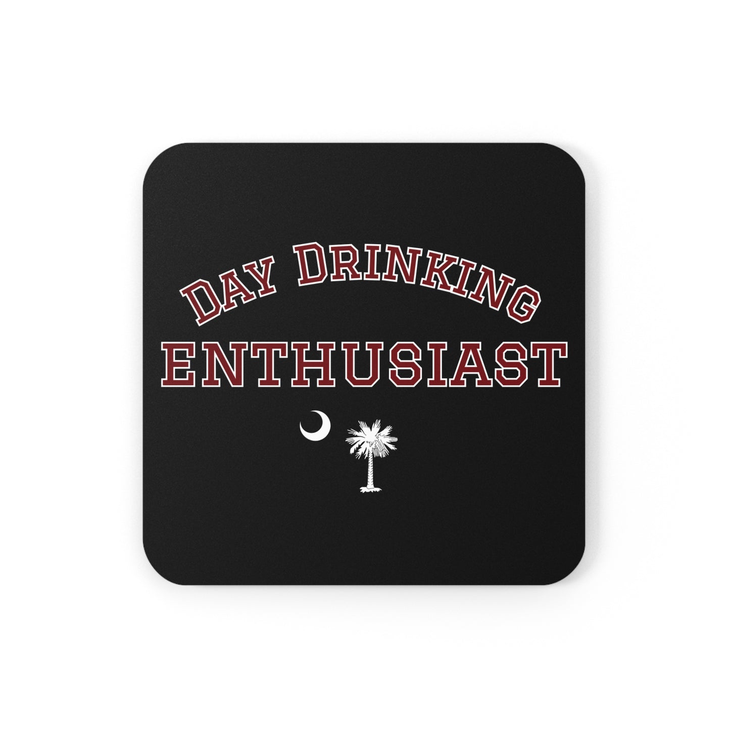 Black & Garnet Day Drinking Enthusiast Coaster Set