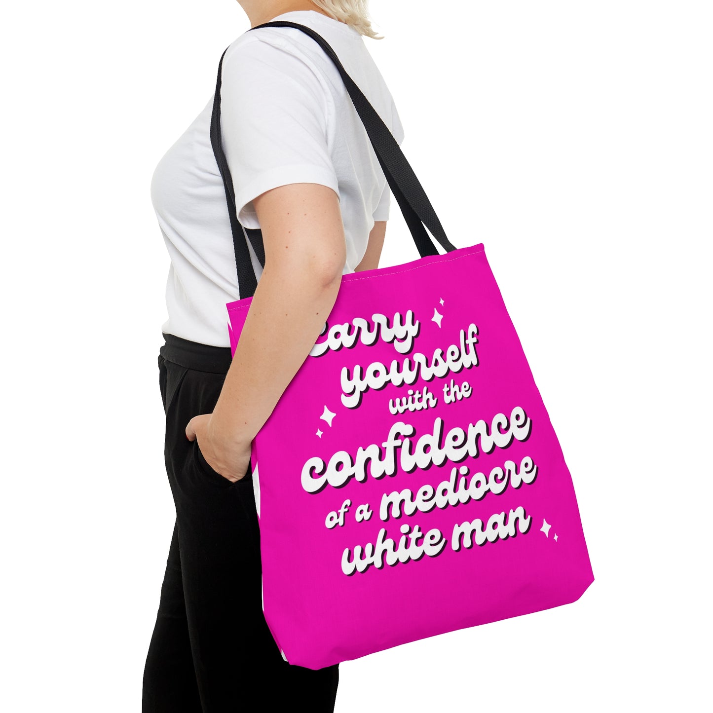 Hot Pink Confidence Barbiecore Tote Bag