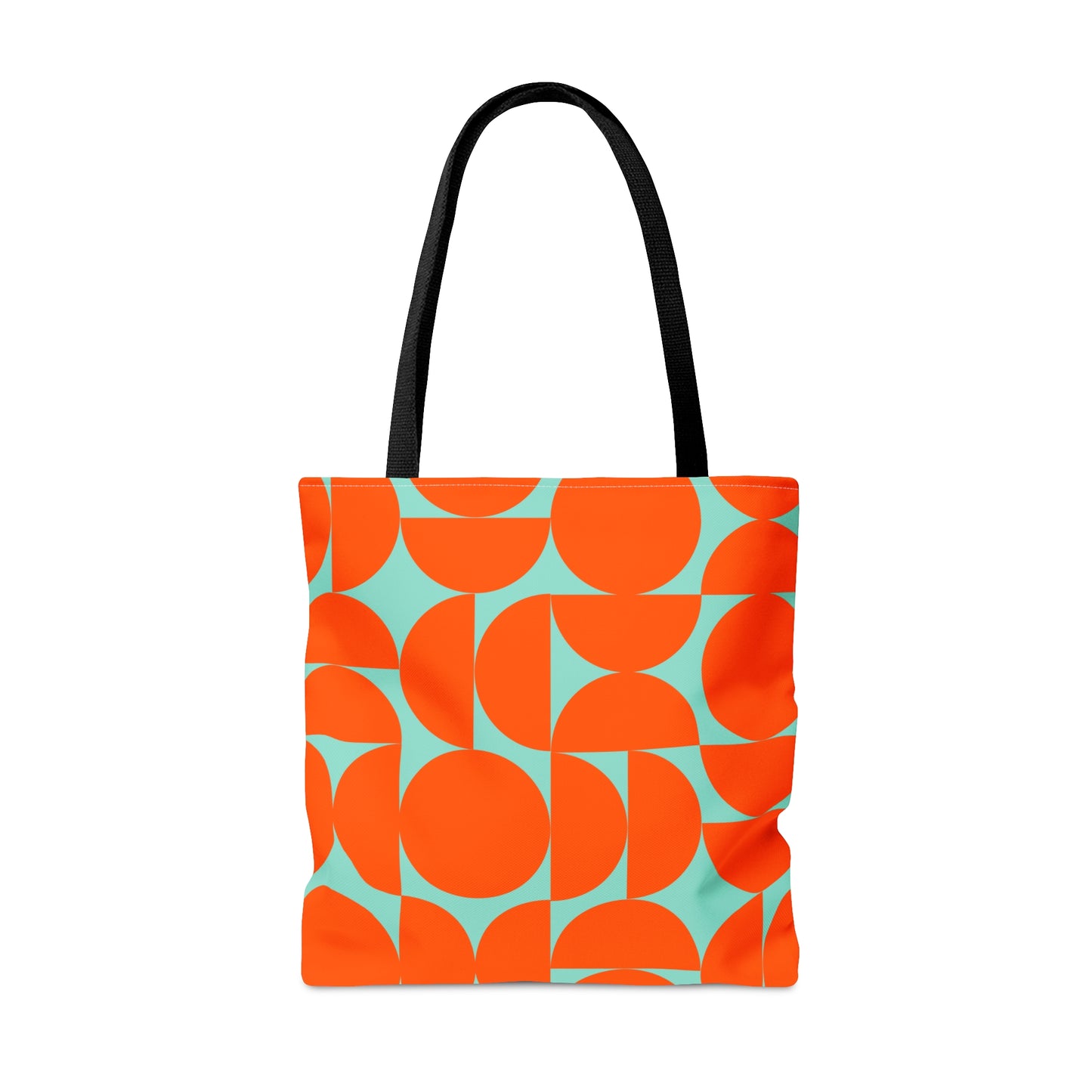 Orange & Mint Mid Century Modern Tote Bag