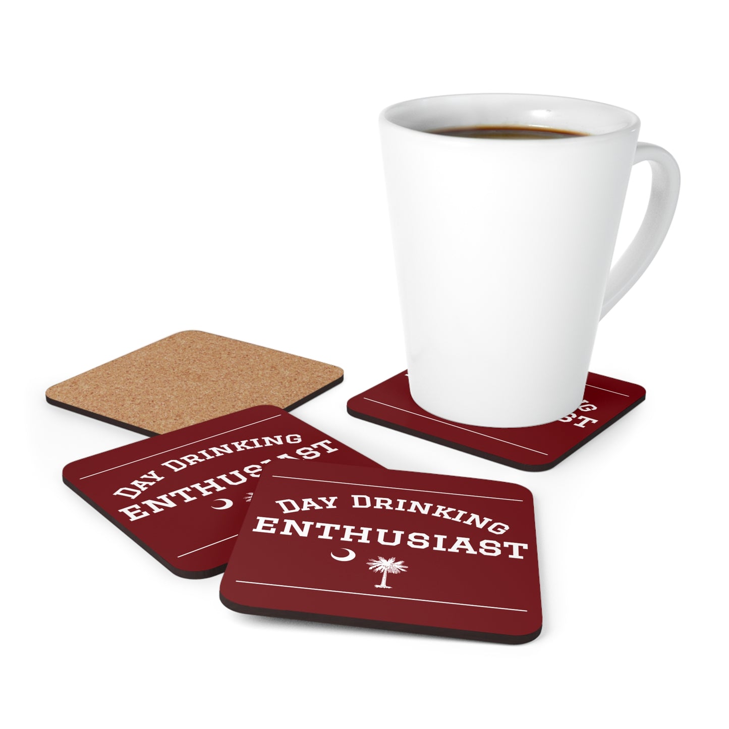 Garnet Day Drinking Enthusiast Coaster Set