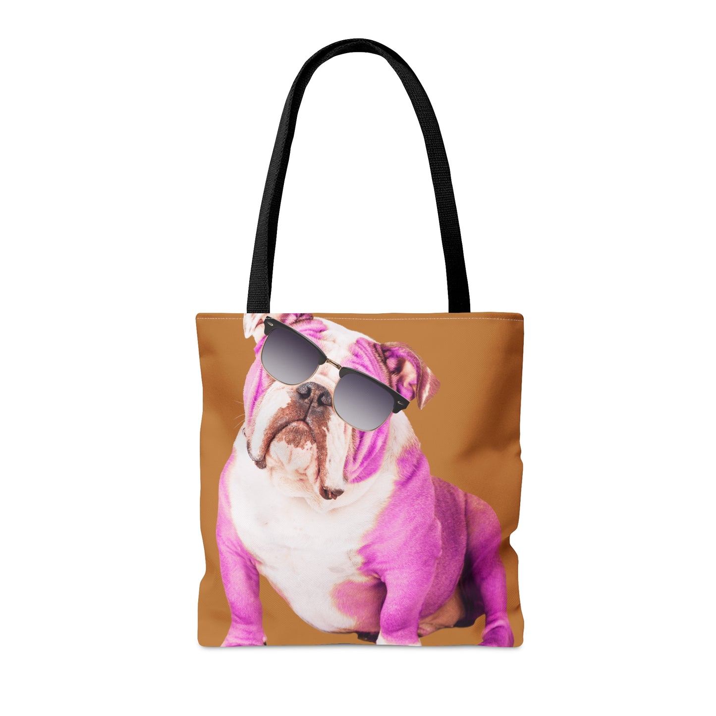Pink Bulldog with Sunnies Canvas Tote Bag