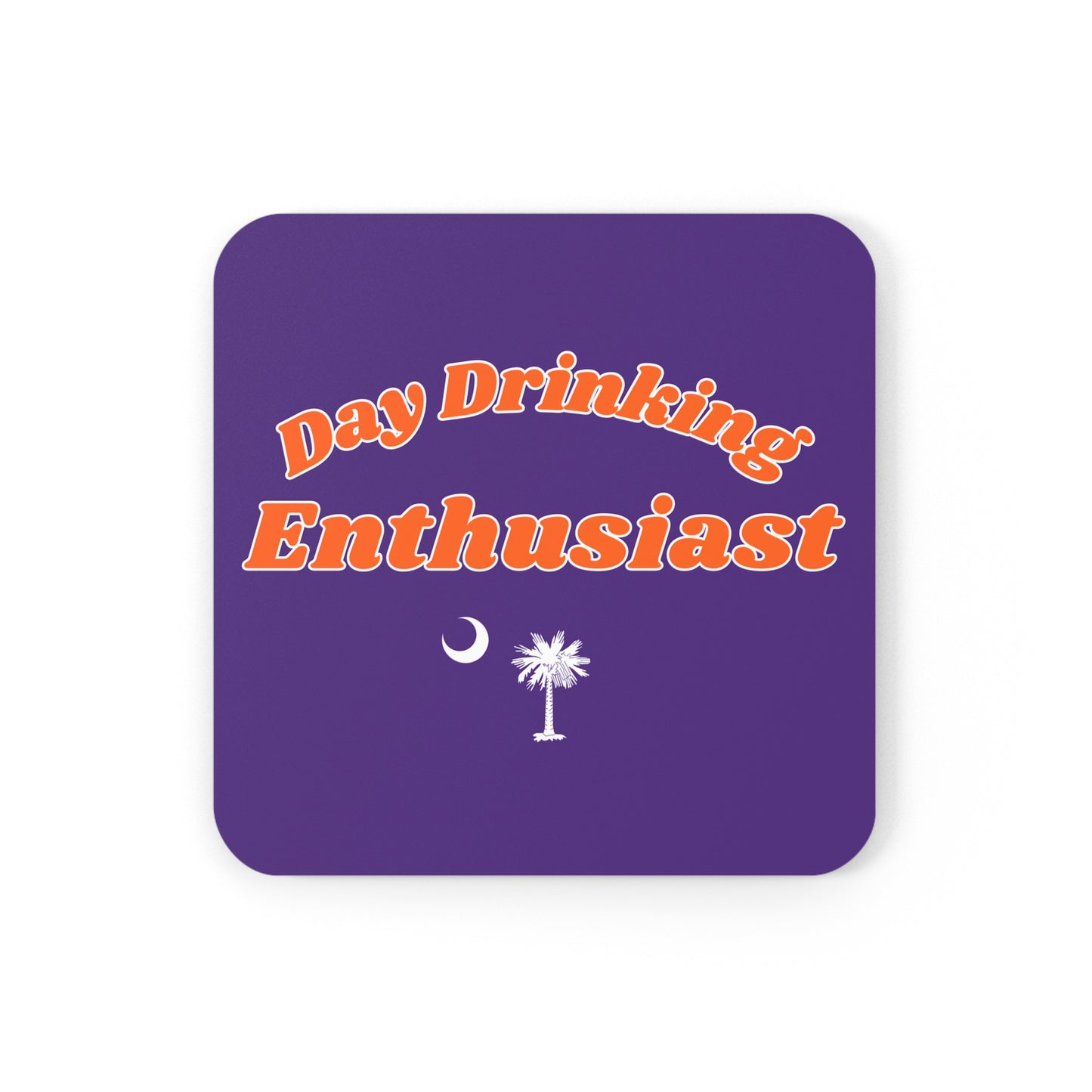 Purple & Orange Day Drinking Enthusiast Coaster Set