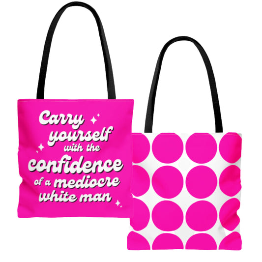 Hot Pink Confidence Barbiecore Tote Bag