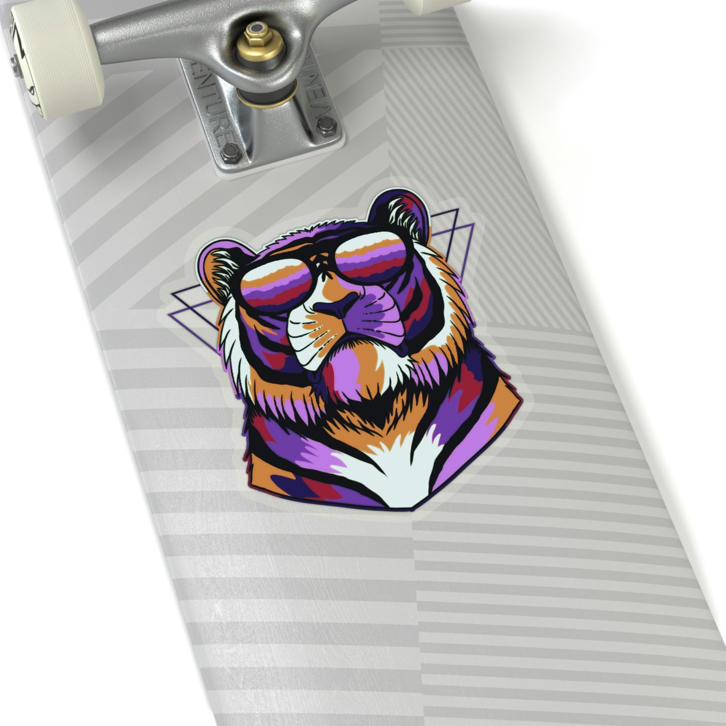 Tundra Tiger Sunnies Kiss-Cut Sticker - BowsAndArtsDesigns