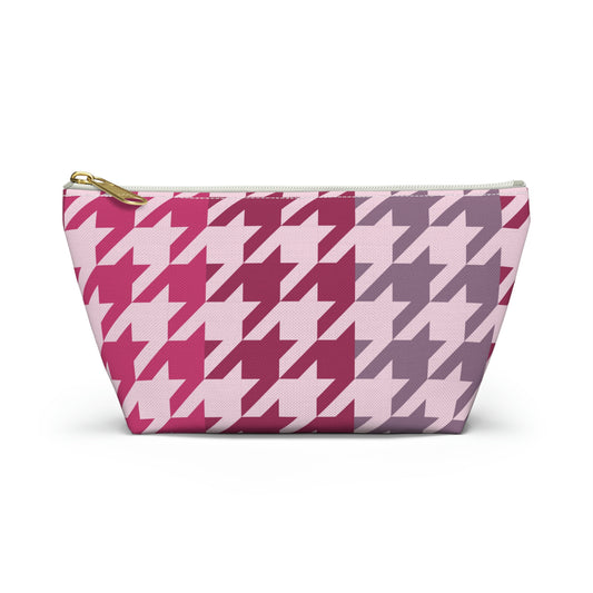 Shades of Pink Garnet Maroon Pouch with T-bottom - BowsAndArtsDesigns