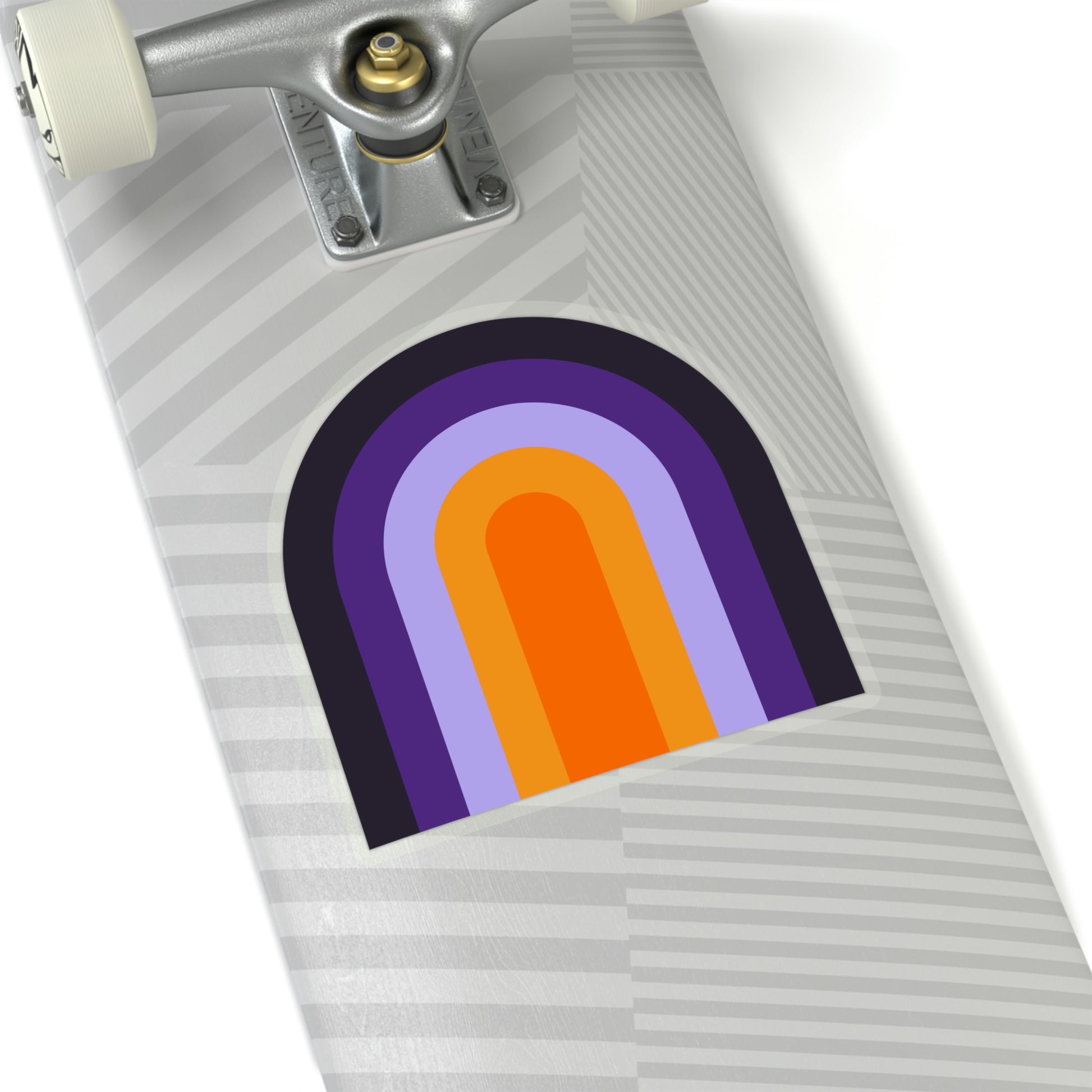 Purple & Orange Vinyl Kiss-Cut Sticker - BowsAndArtsDesigns