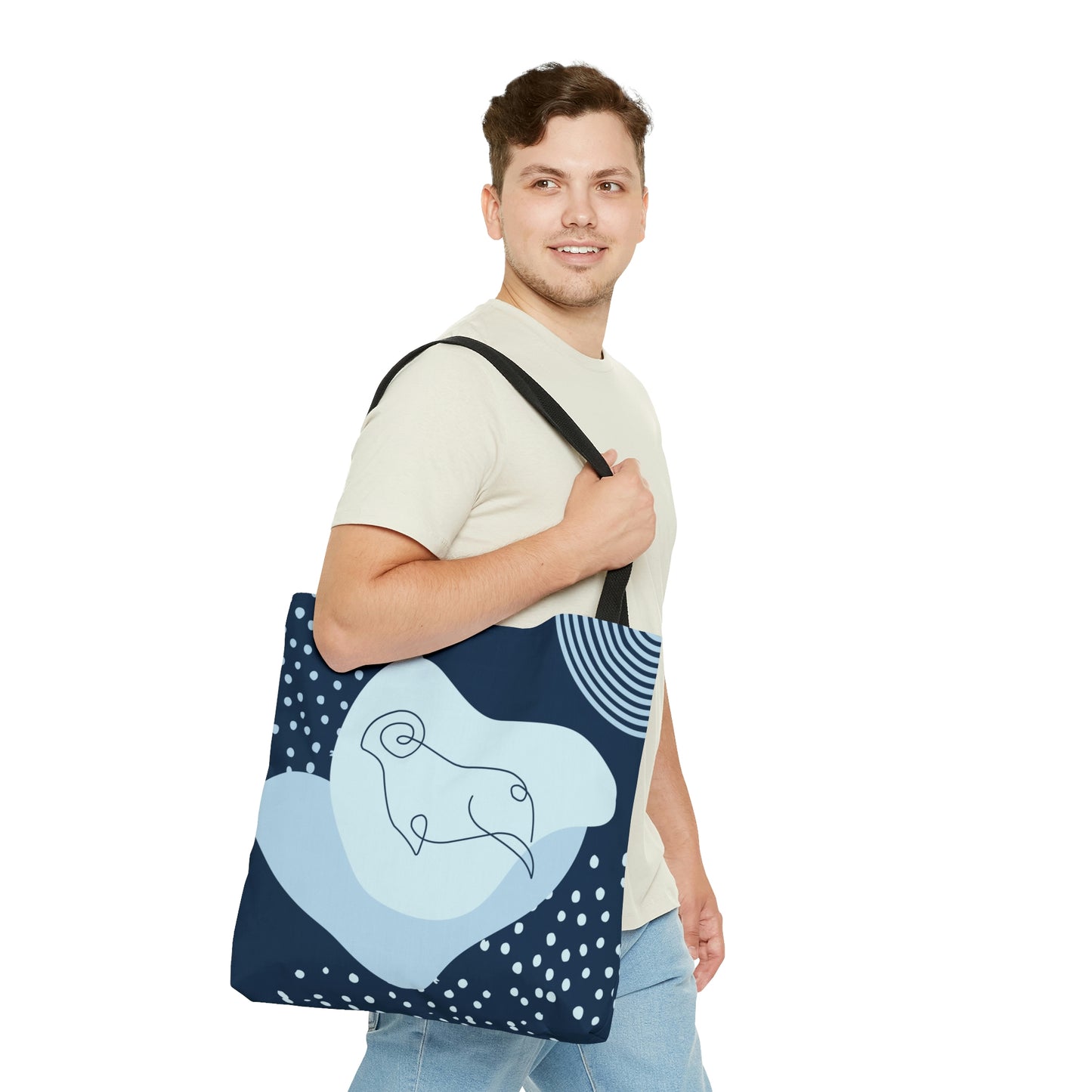 Ram Aesthetic Canvas Tote Bag