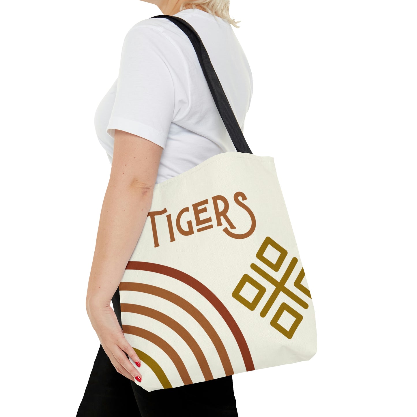 Tigers Mod Rainbow Canvas Tote Bag