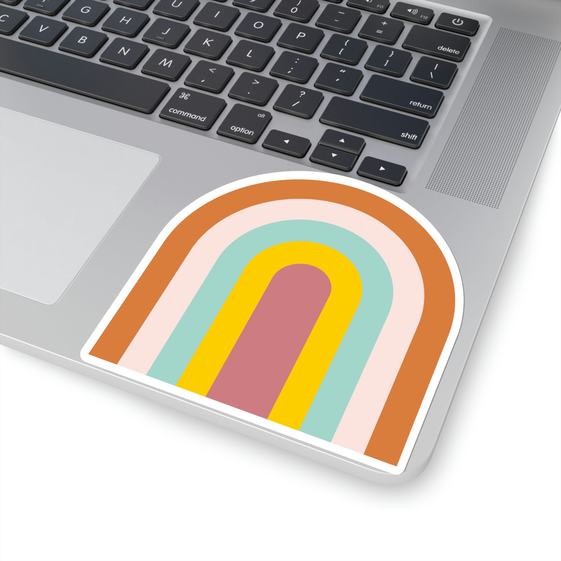Retro Mint Rainbow Vinyl Kiss-Cut Sticker - BowsAndArtsDesigns