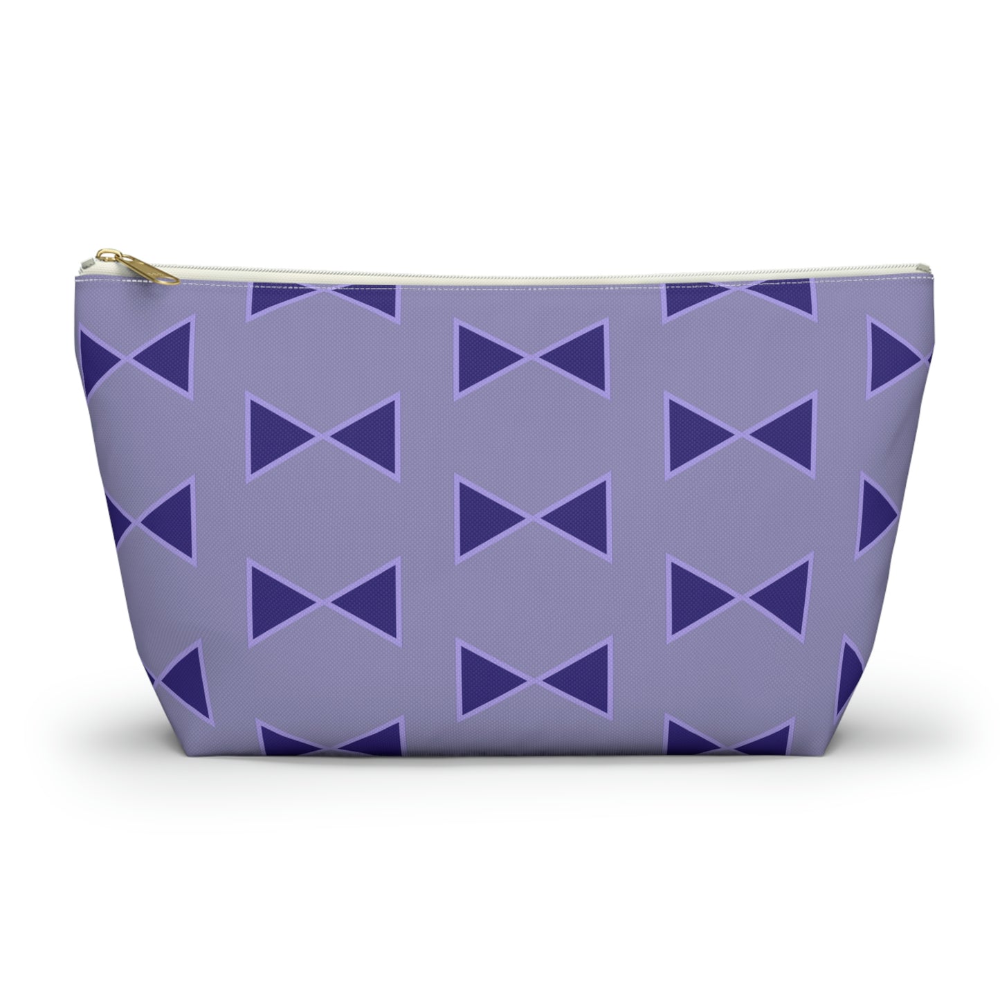 Purple Bows Accessory Pouch with T-bottom - BowsAndArtsDesigns
