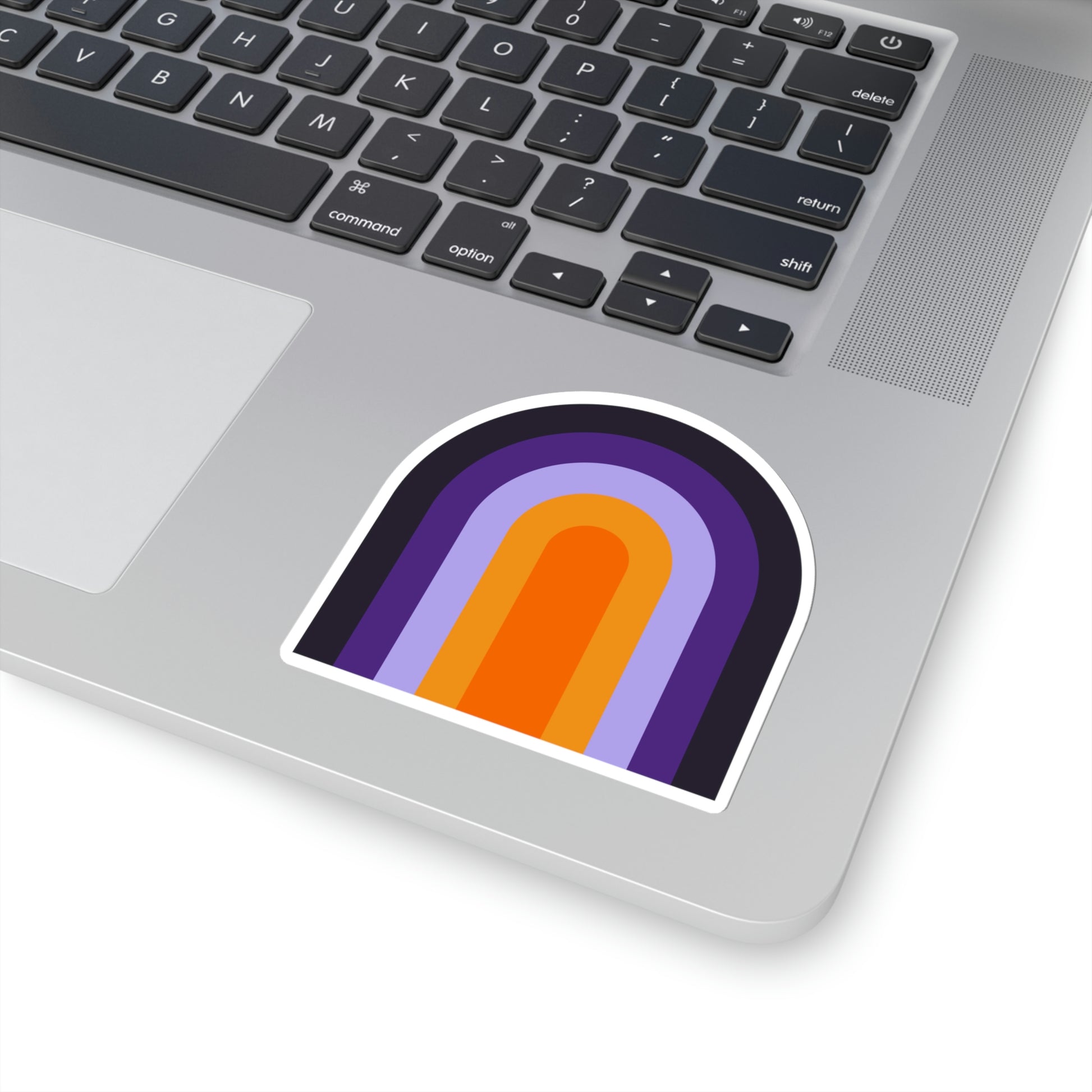 Purple & Orange Vinyl Kiss-Cut Sticker - BowsAndArtsDesigns