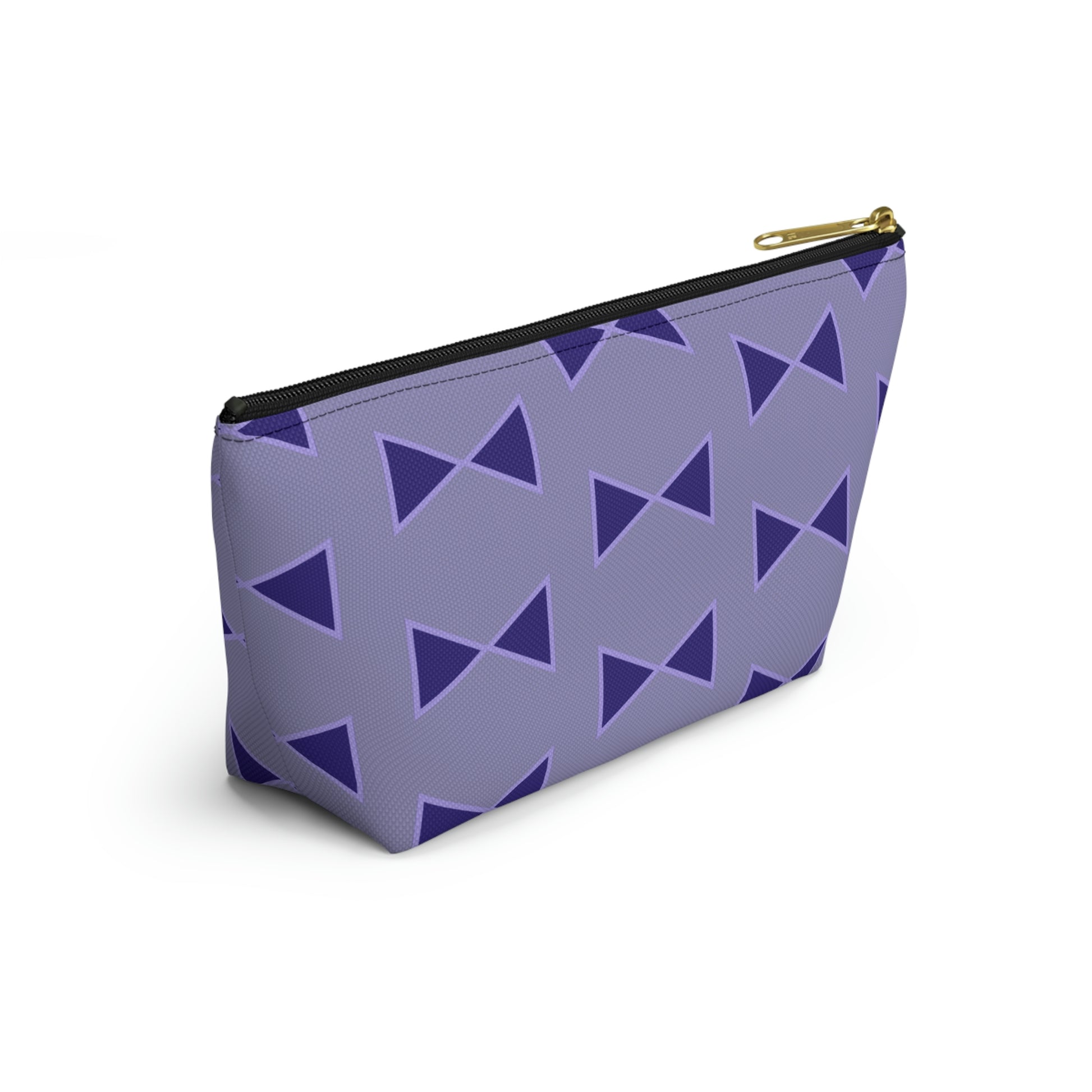 Purple Bows Accessory Pouch with T-bottom - BowsAndArtsDesigns