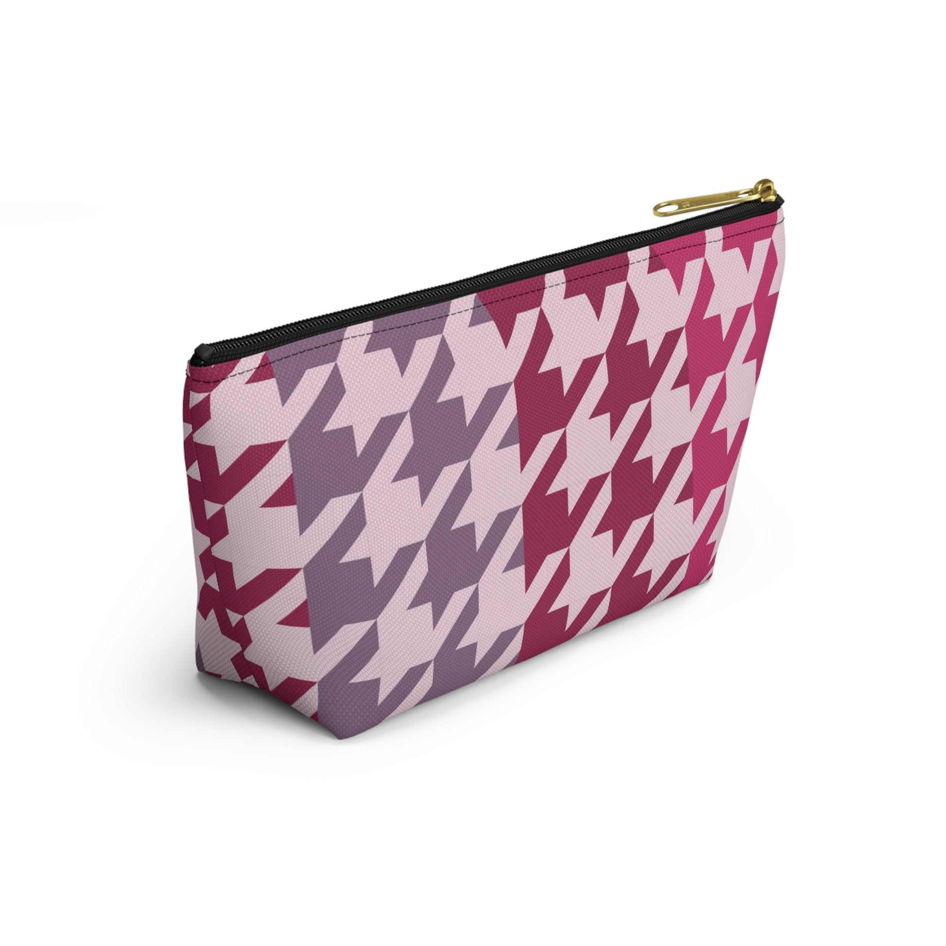 Shades of Pink Garnet Maroon Pouch with T-bottom - BowsAndArtsDesigns