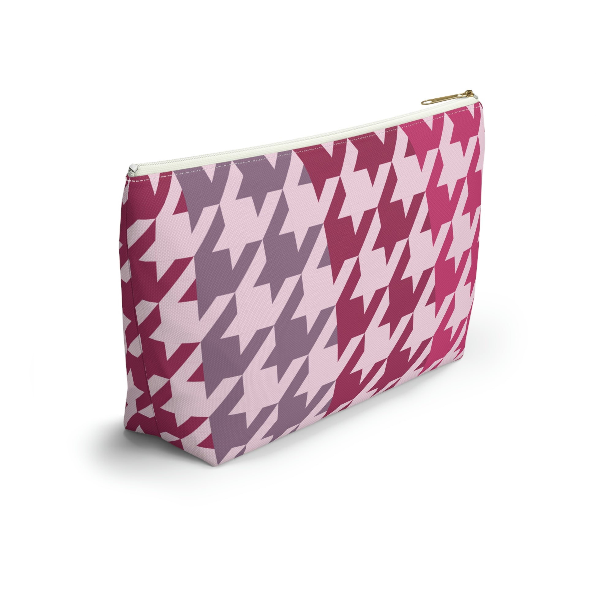 Shades of Pink Garnet Maroon Pouch with T-bottom - BowsAndArtsDesigns
