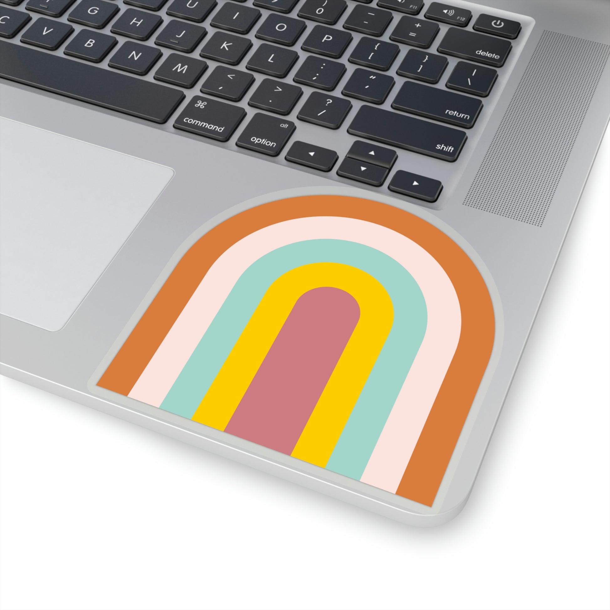 Retro Mint Rainbow Vinyl Kiss-Cut Sticker - BowsAndArtsDesigns