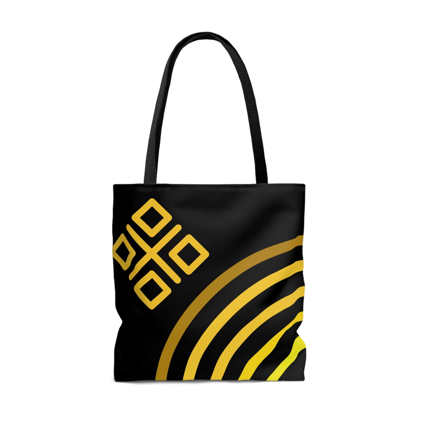 Yellow & Gold Mod Rainbow Canvas Tote Bag