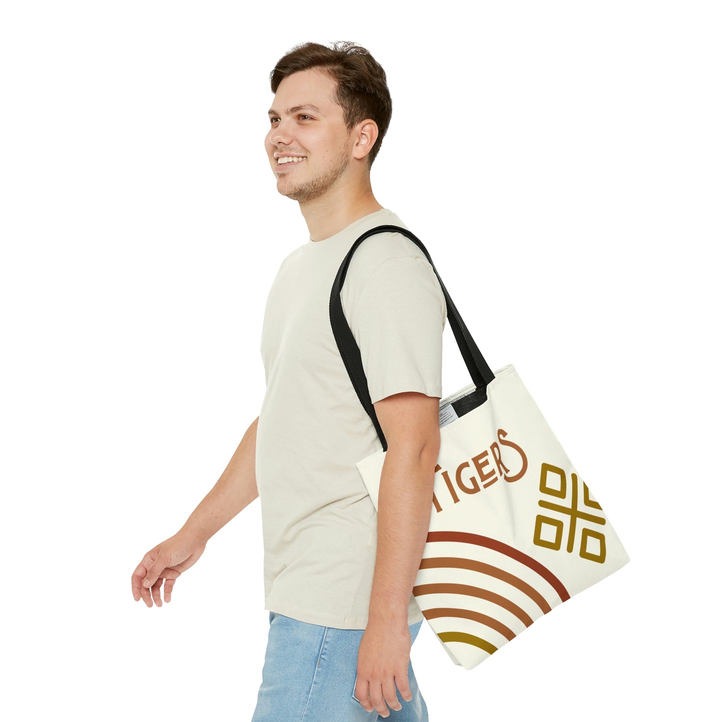 Tigers Mod Rainbow Canvas Tote Bag