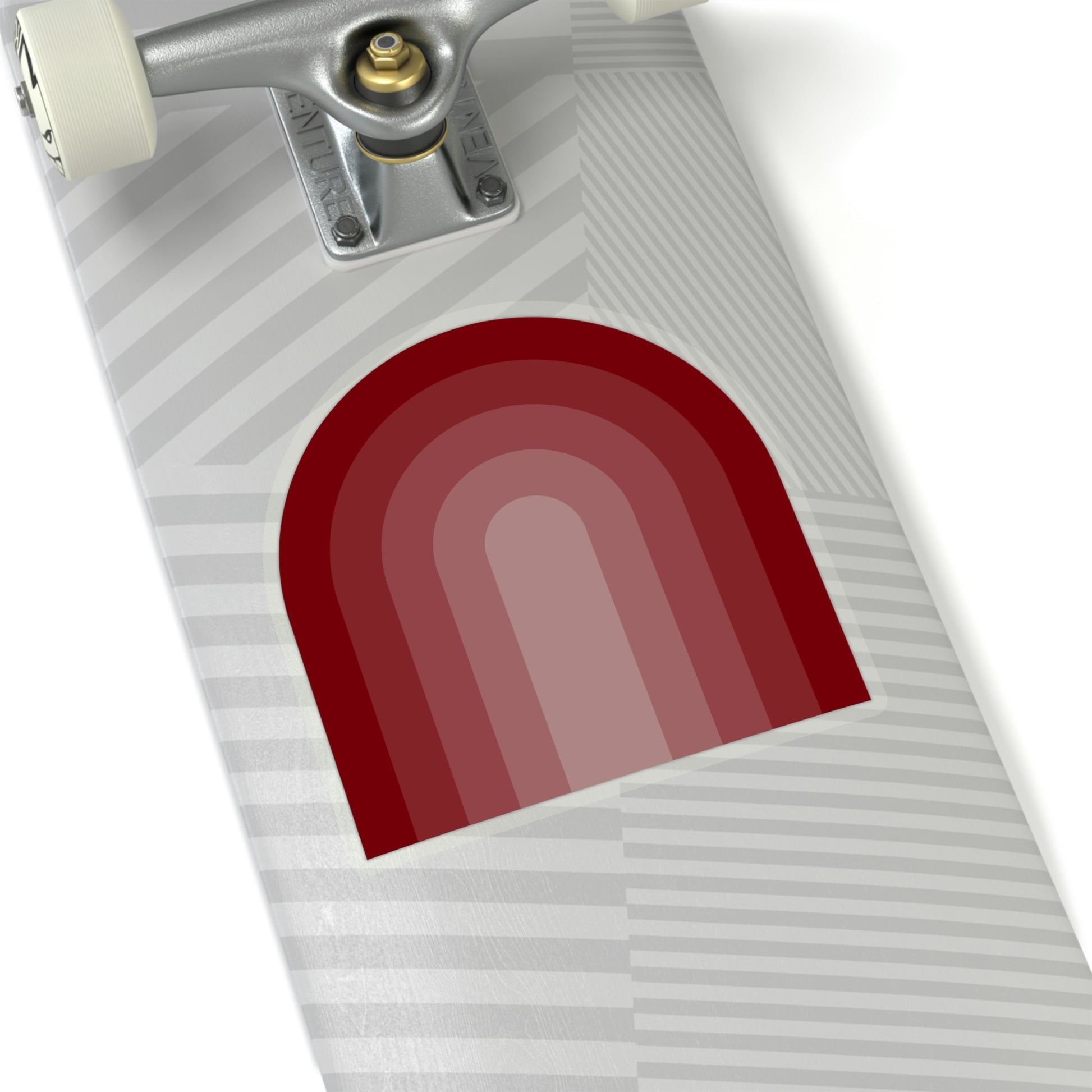 Garnet Maroon Gradient Rainbow Vinyl Kiss-Cut Sticker - BowsAndArtsDesigns