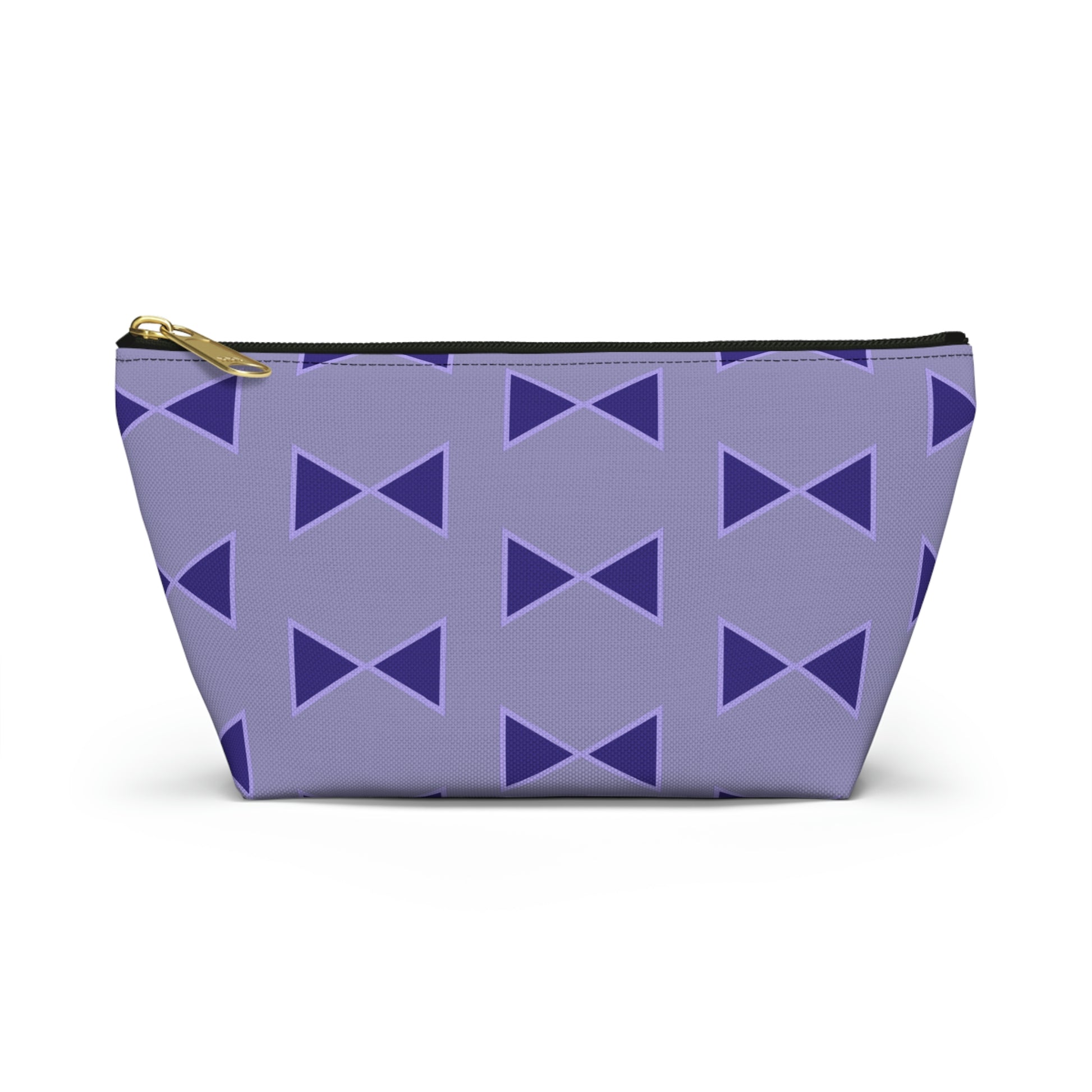 Purple Bows Accessory Pouch with T-bottom - BowsAndArtsDesigns