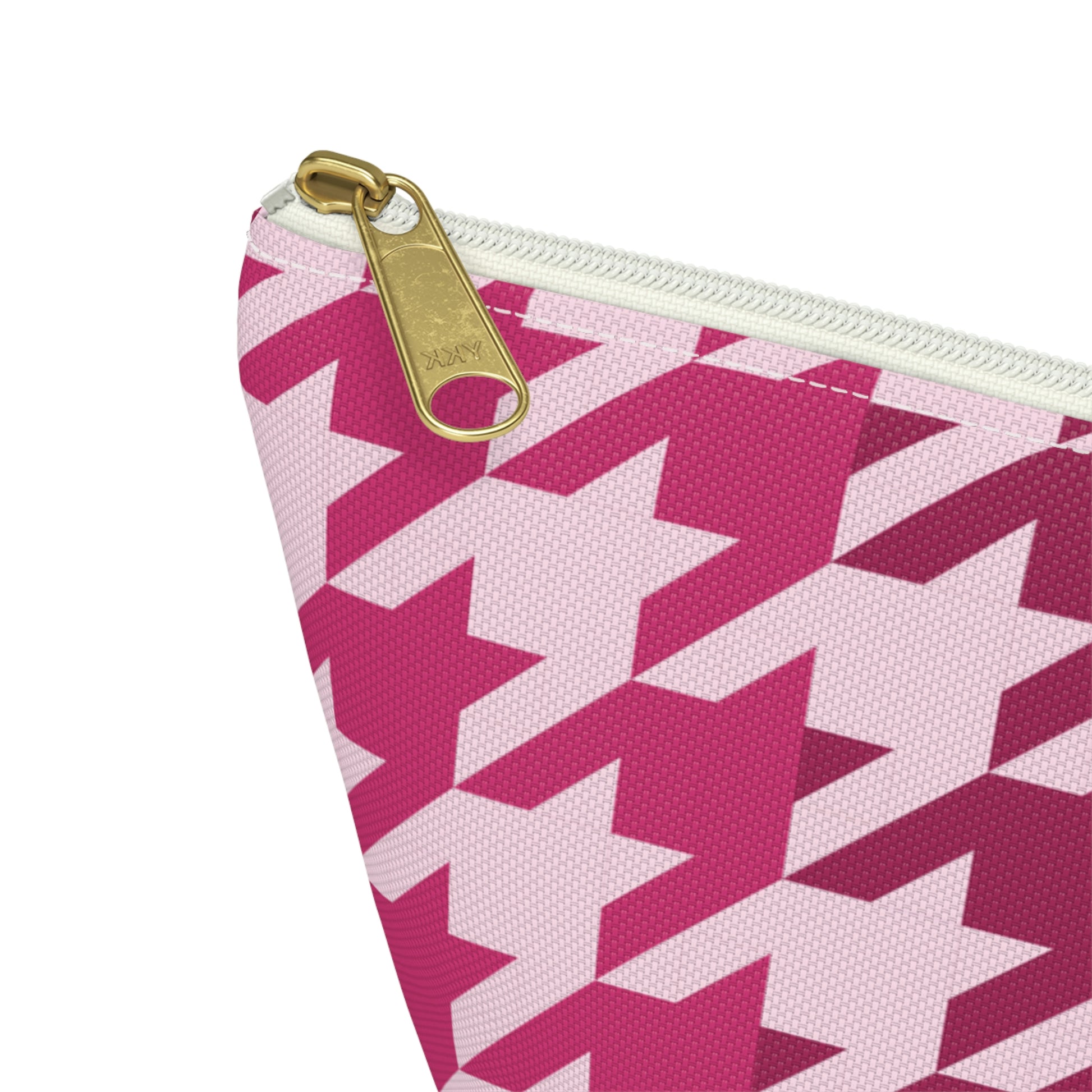 Shades of Pink Garnet Maroon Pouch with T-bottom - BowsAndArtsDesigns