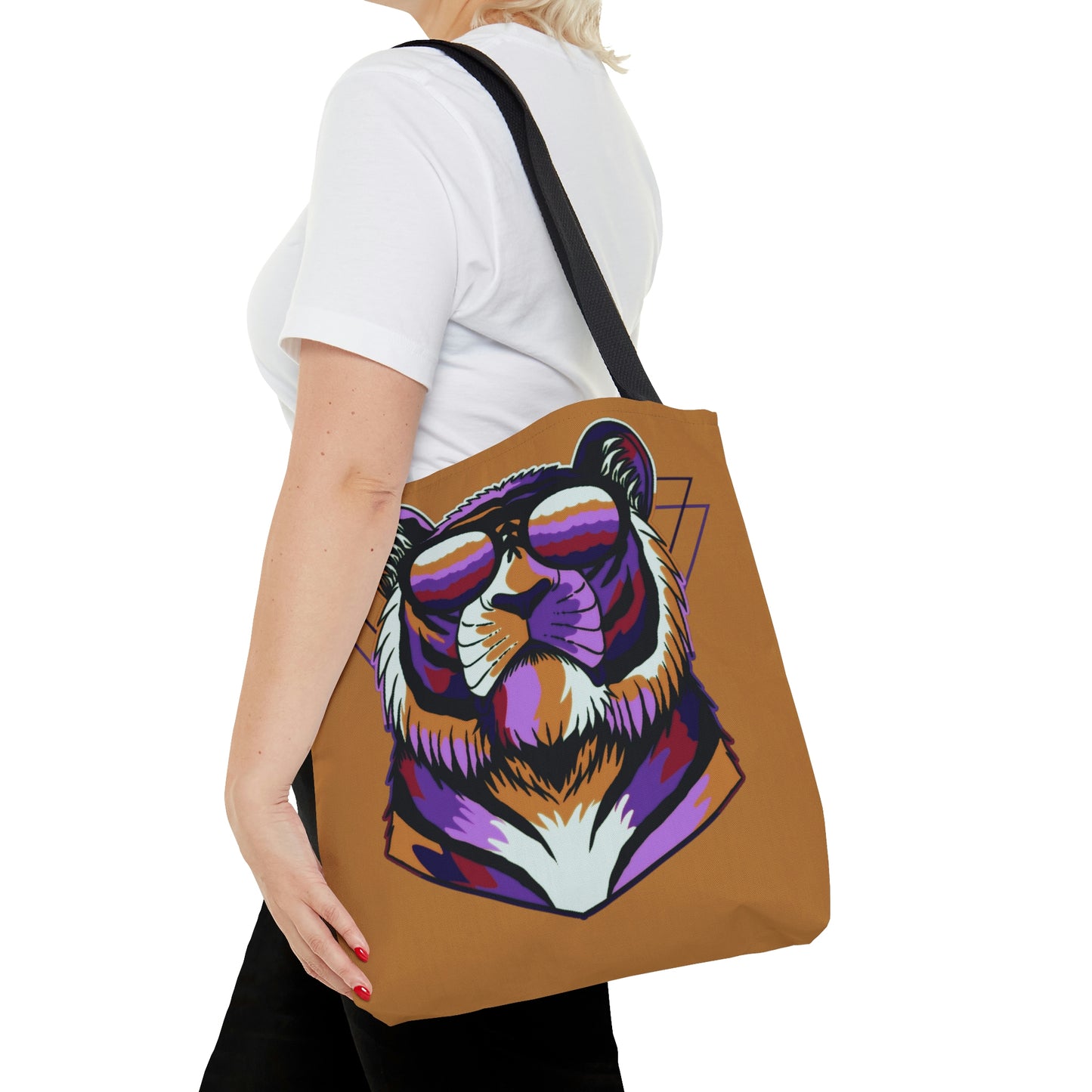 Tundra Tiger Sunnies Canvas Tote Bag - BowsAndArtsDesigns