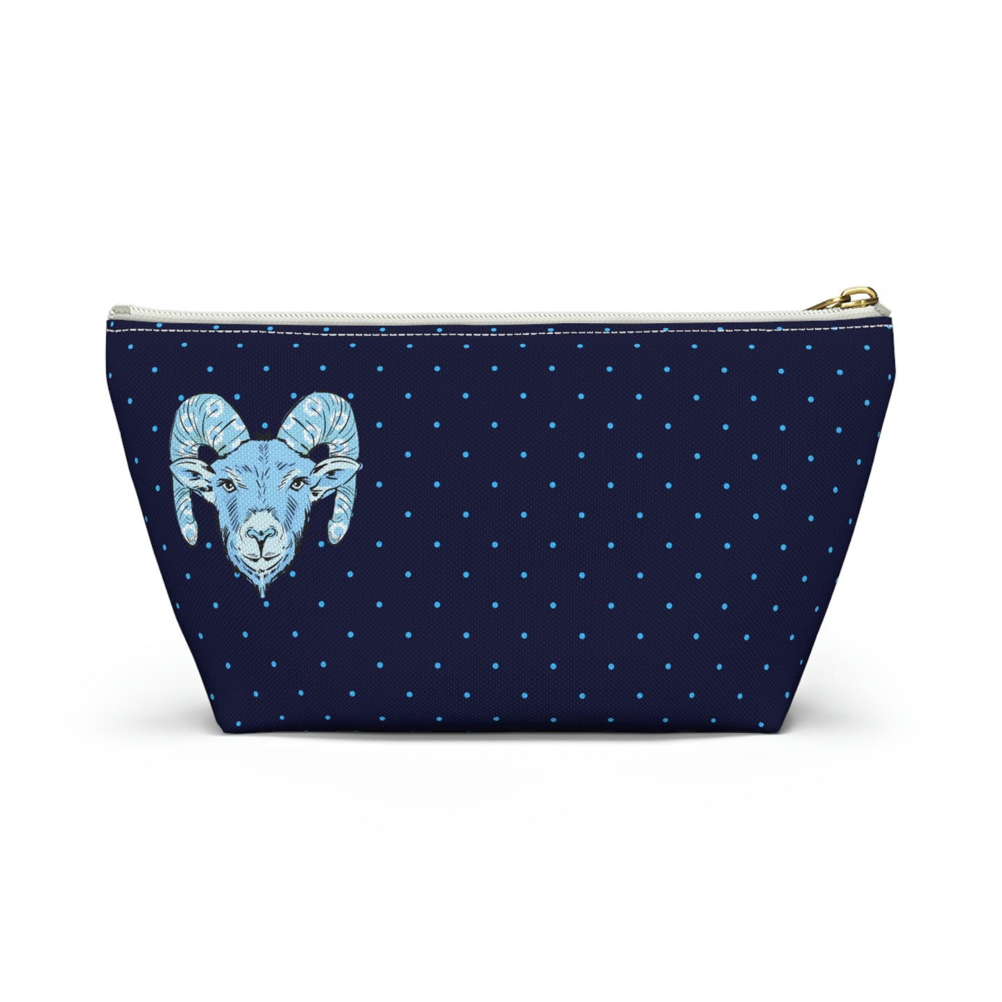 Blue Ram Accessory Pouch with T-bottom - BowsAndArtsDesigns