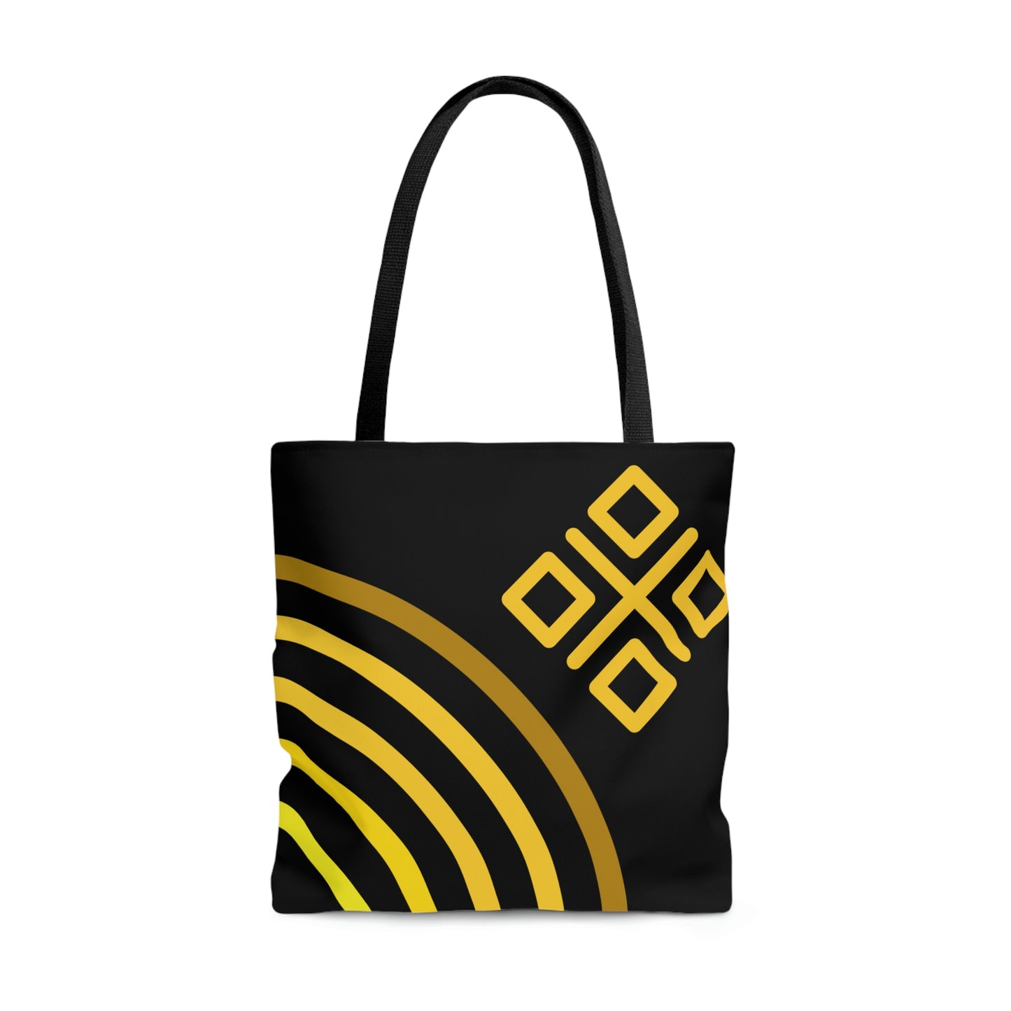 Yellow & Gold Mod Rainbow Canvas Tote Bag