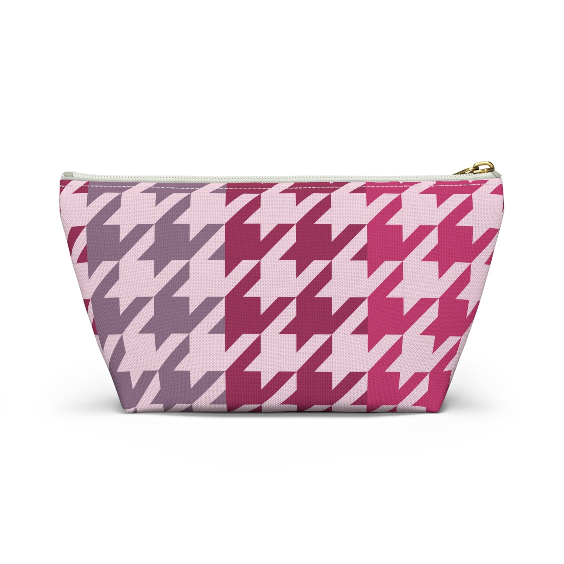 Shades of Pink Garnet Maroon Pouch with T-bottom - BowsAndArtsDesigns
