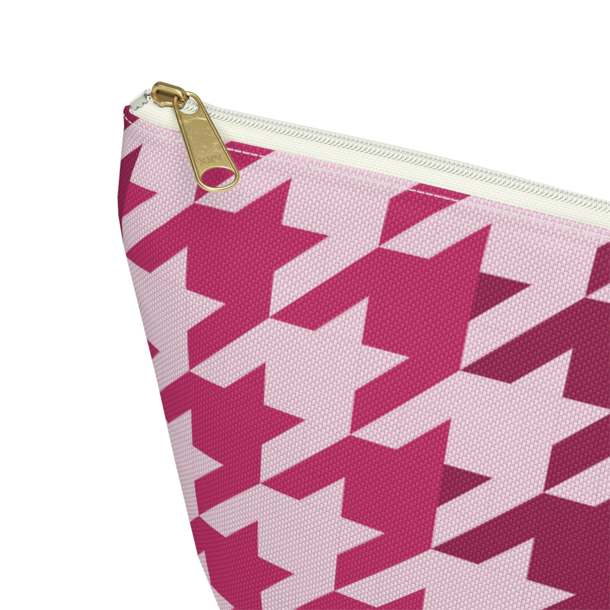 Shades of Pink Garnet Maroon Pouch with T-bottom - BowsAndArtsDesigns