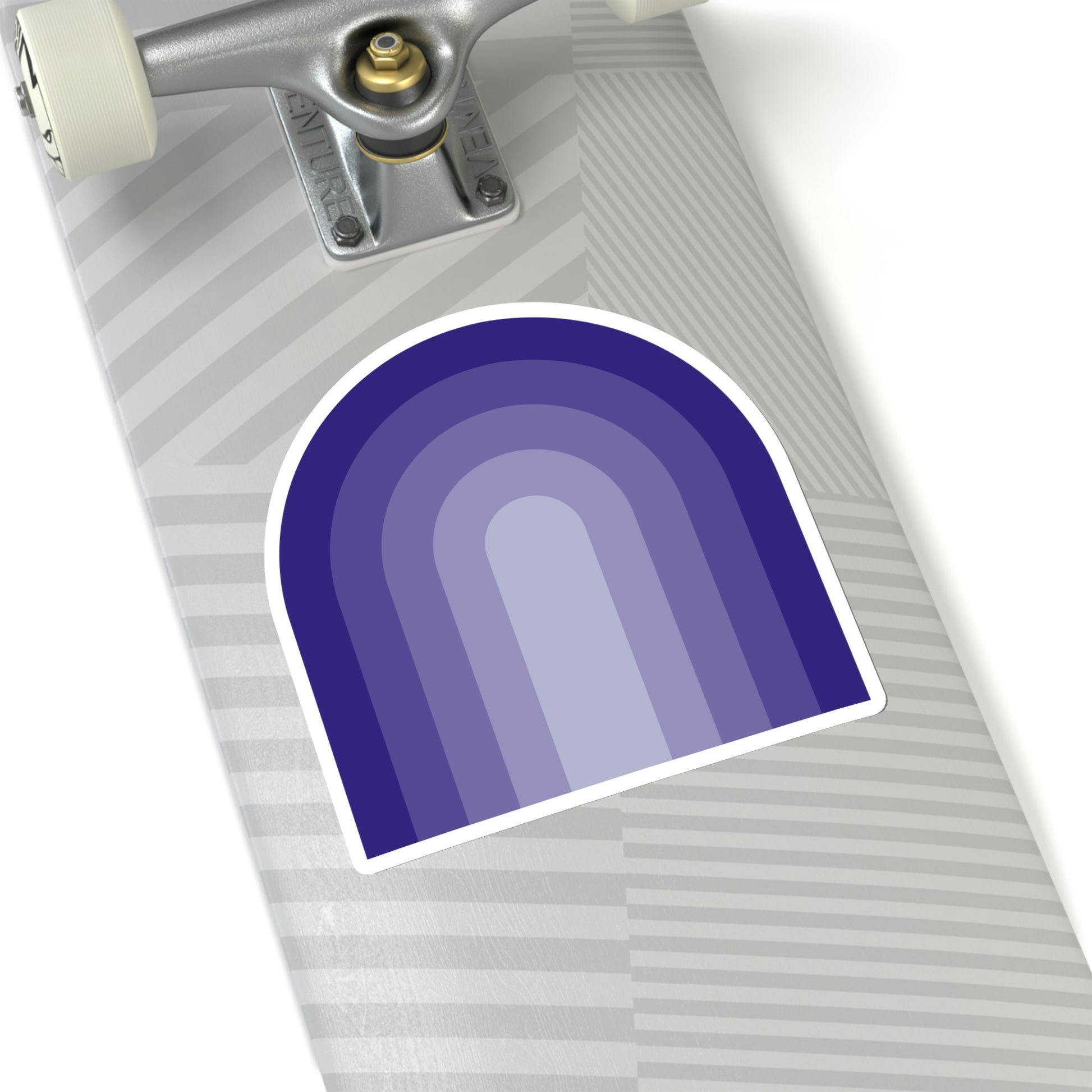 Purple Gradient Rainbow Vinyl Kiss-Cut Sticker - BowsAndArtsDesigns