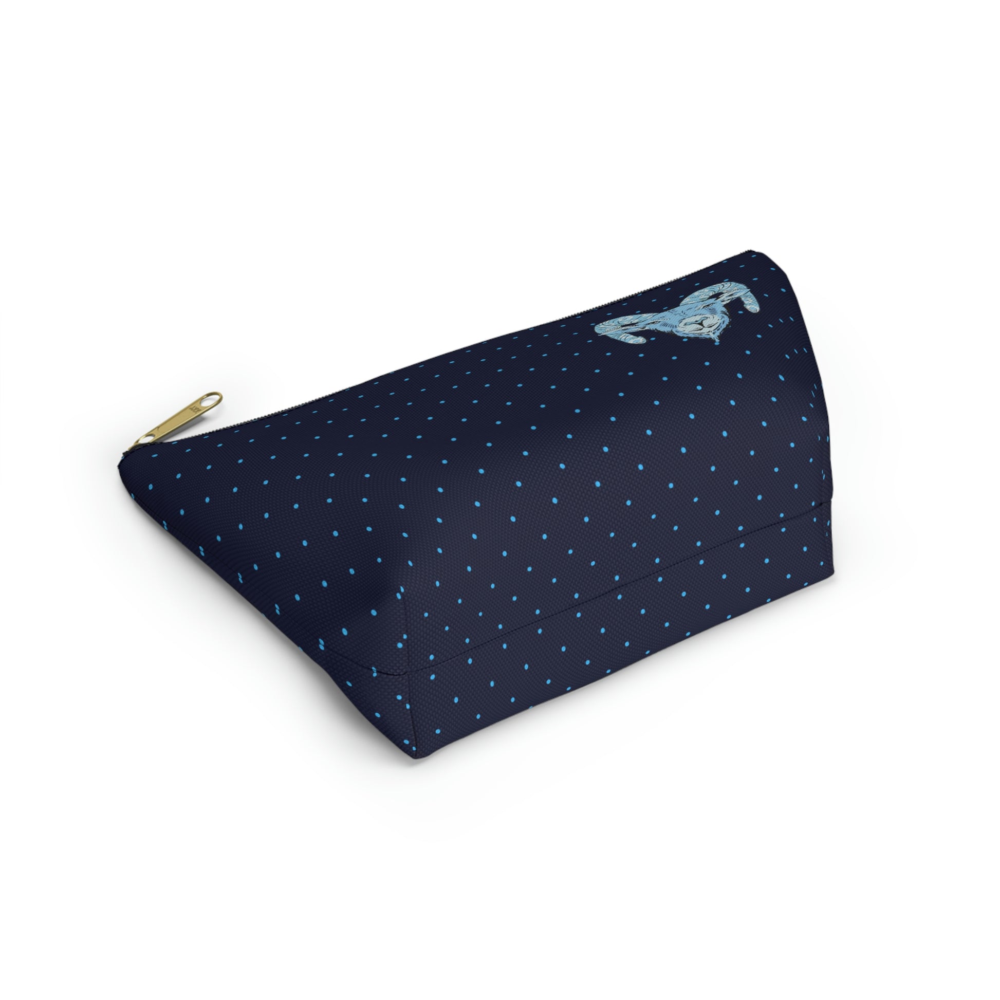 Blue Ram Accessory Pouch with T-bottom - BowsAndArtsDesigns