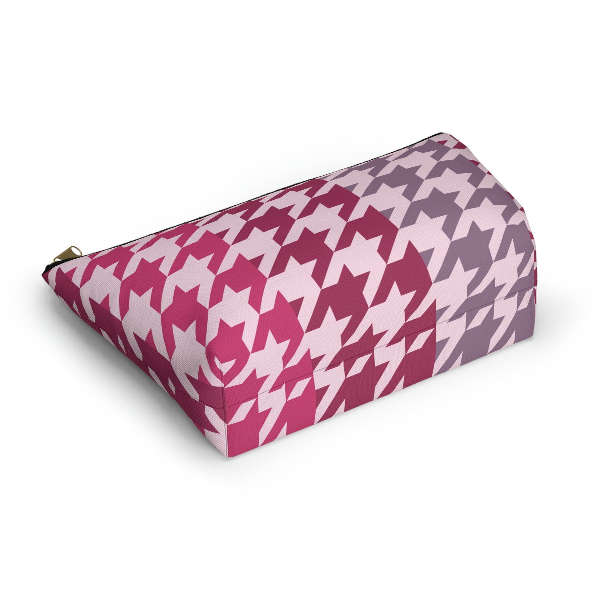 Shades of Pink Garnet Maroon Pouch with T-bottom - BowsAndArtsDesigns