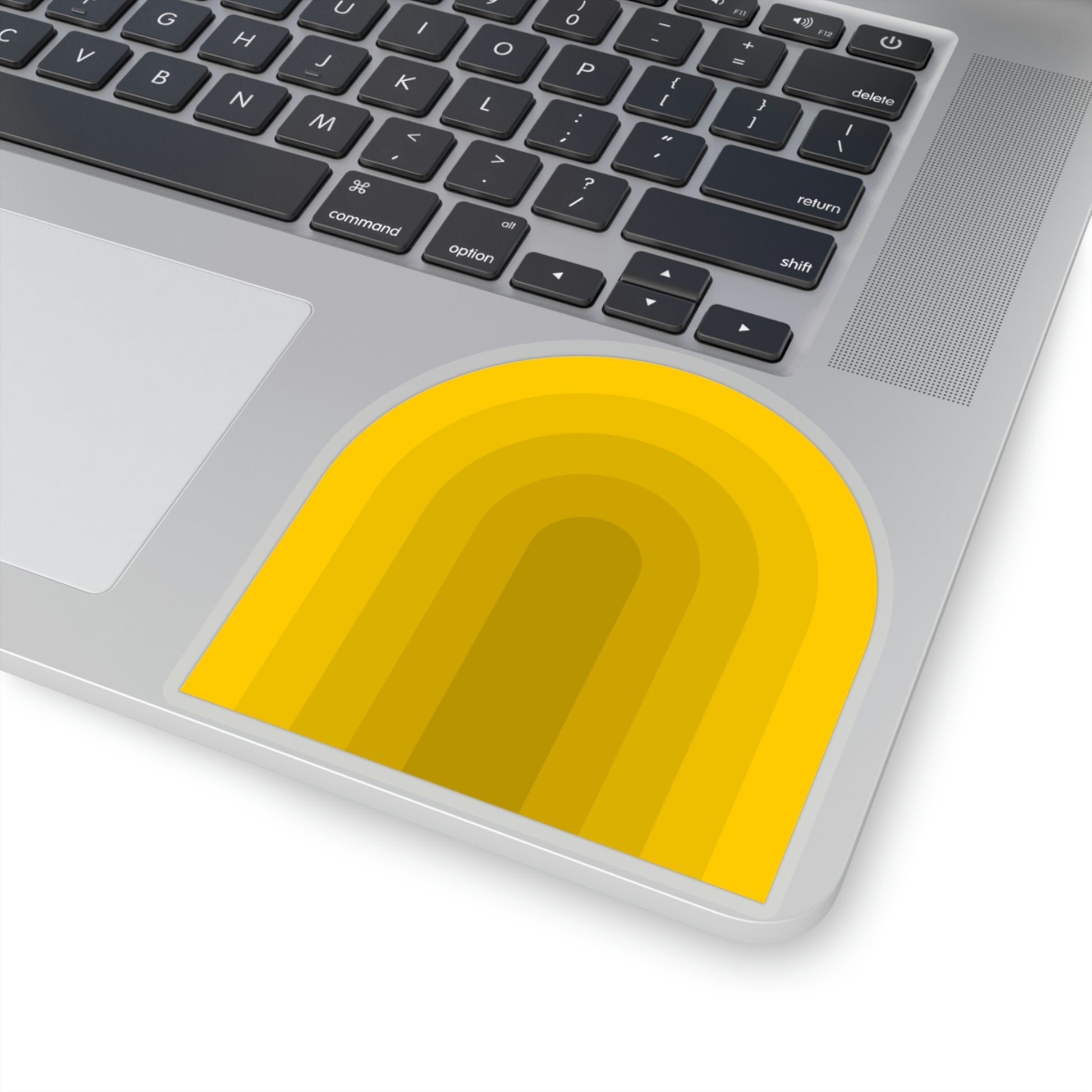 Yellow & Gold Gradient Rainbow Vinyl Kiss-Cut Sticker - BowsAndArtsDesigns