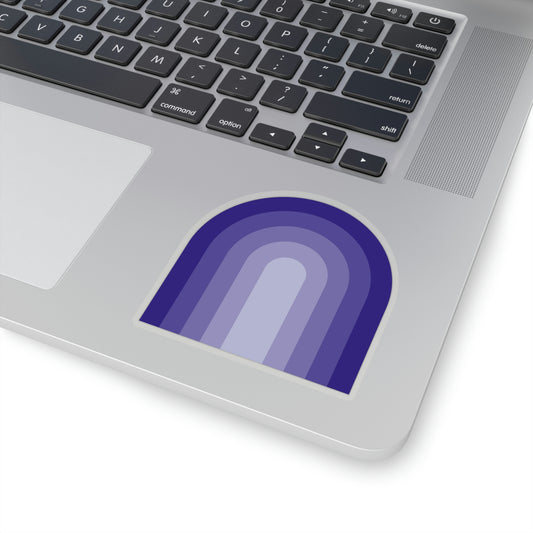 Purple Gradient Rainbow Vinyl Kiss-Cut Sticker - BowsAndArtsDesigns