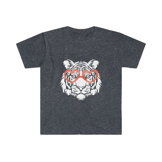 Tiger Heart Glasses Unisex Softstyle T-shirt