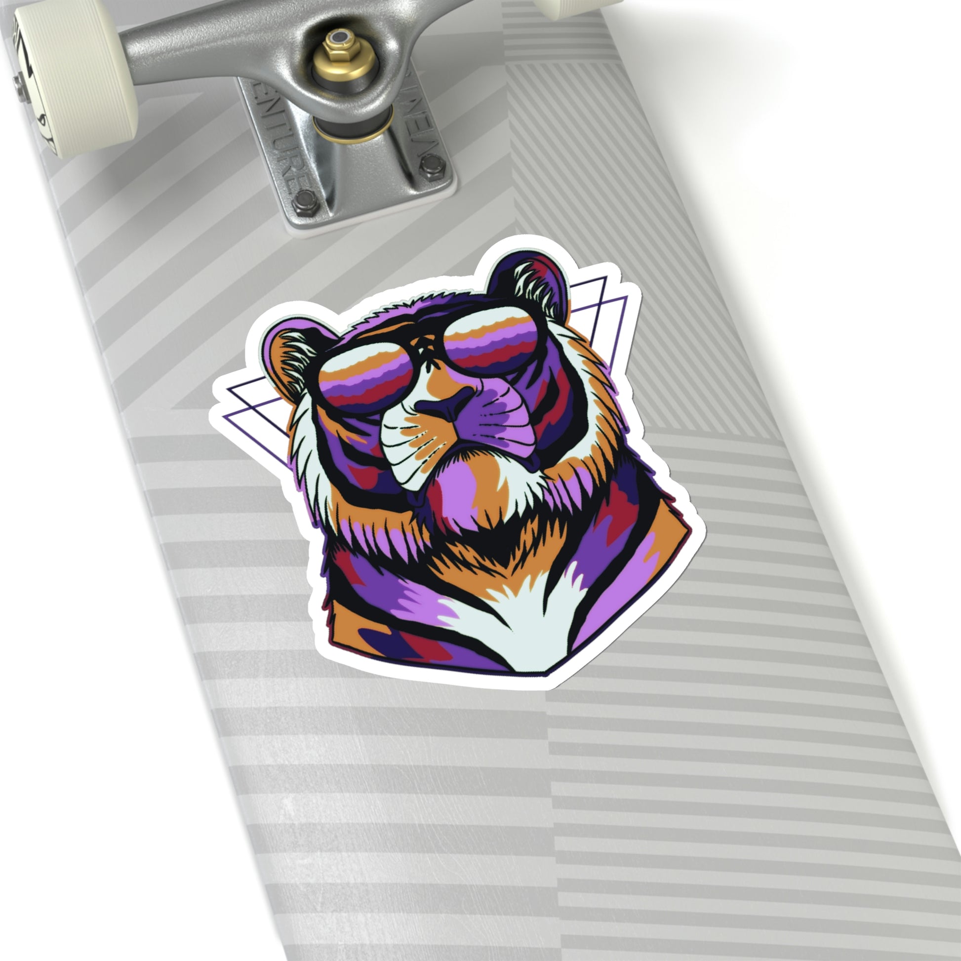 Tundra Tiger Sunnies Kiss-Cut Sticker - BowsAndArtsDesigns