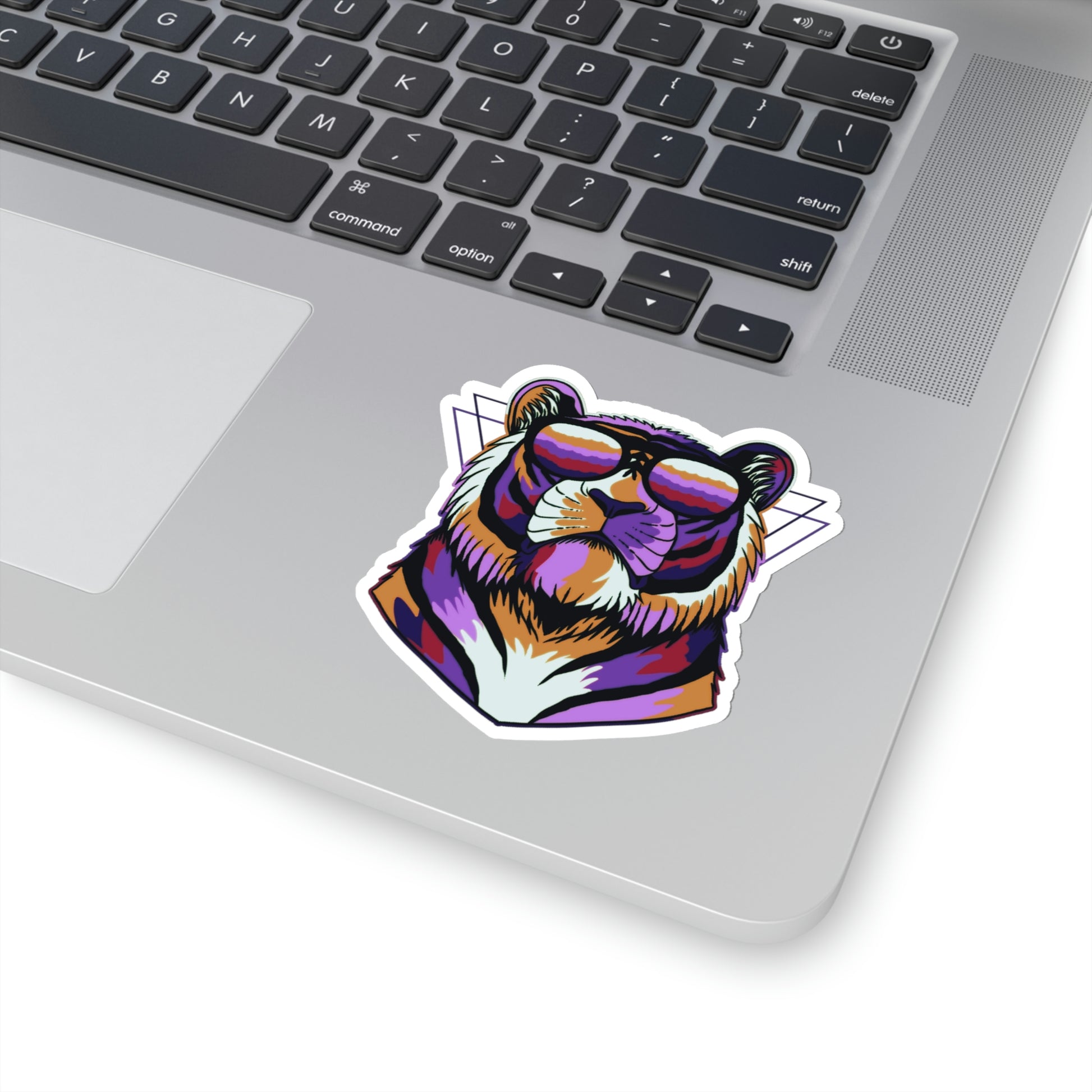 Tundra Tiger Sunnies Kiss-Cut Sticker - BowsAndArtsDesigns